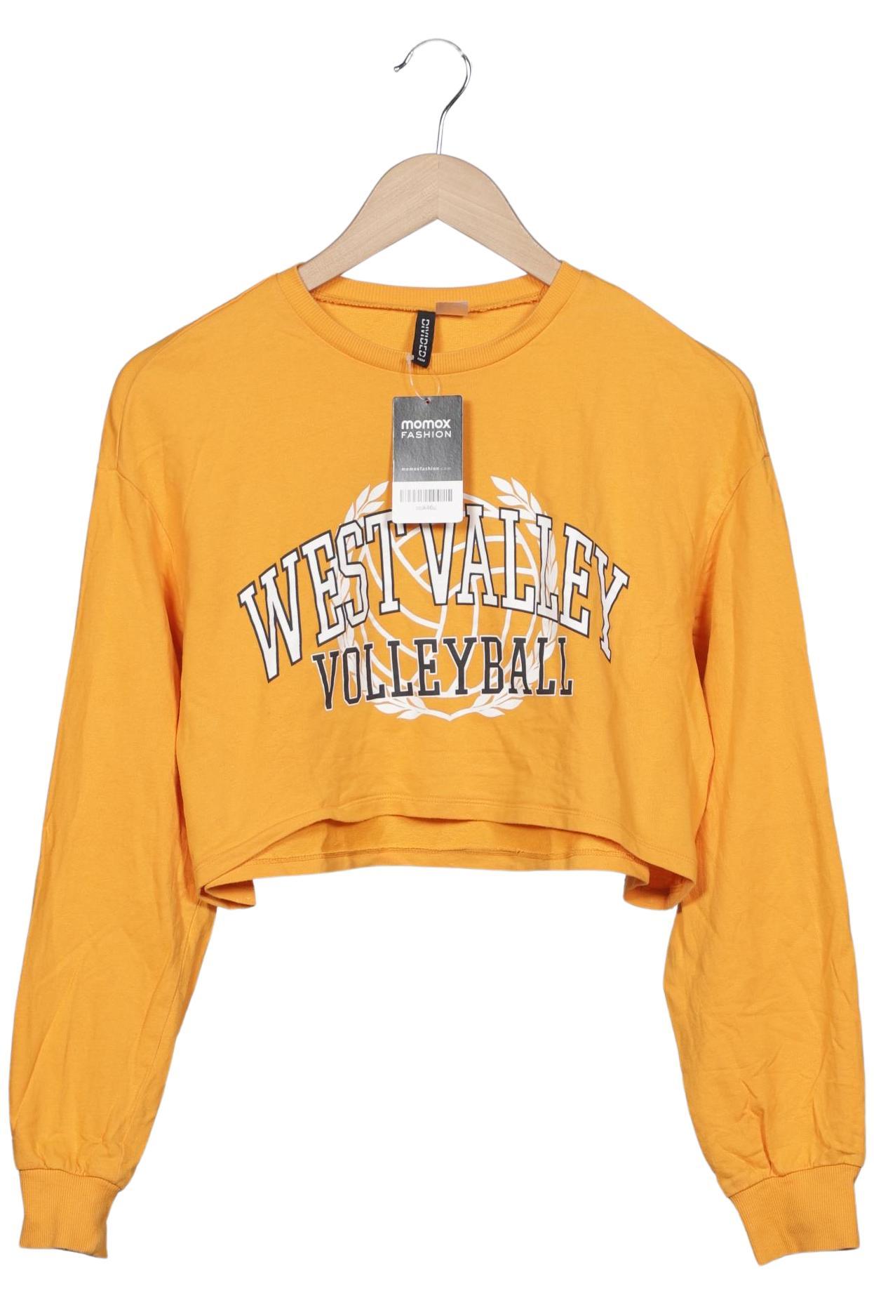 

H&M Damen Sweatshirt, gelb, Gr. 36