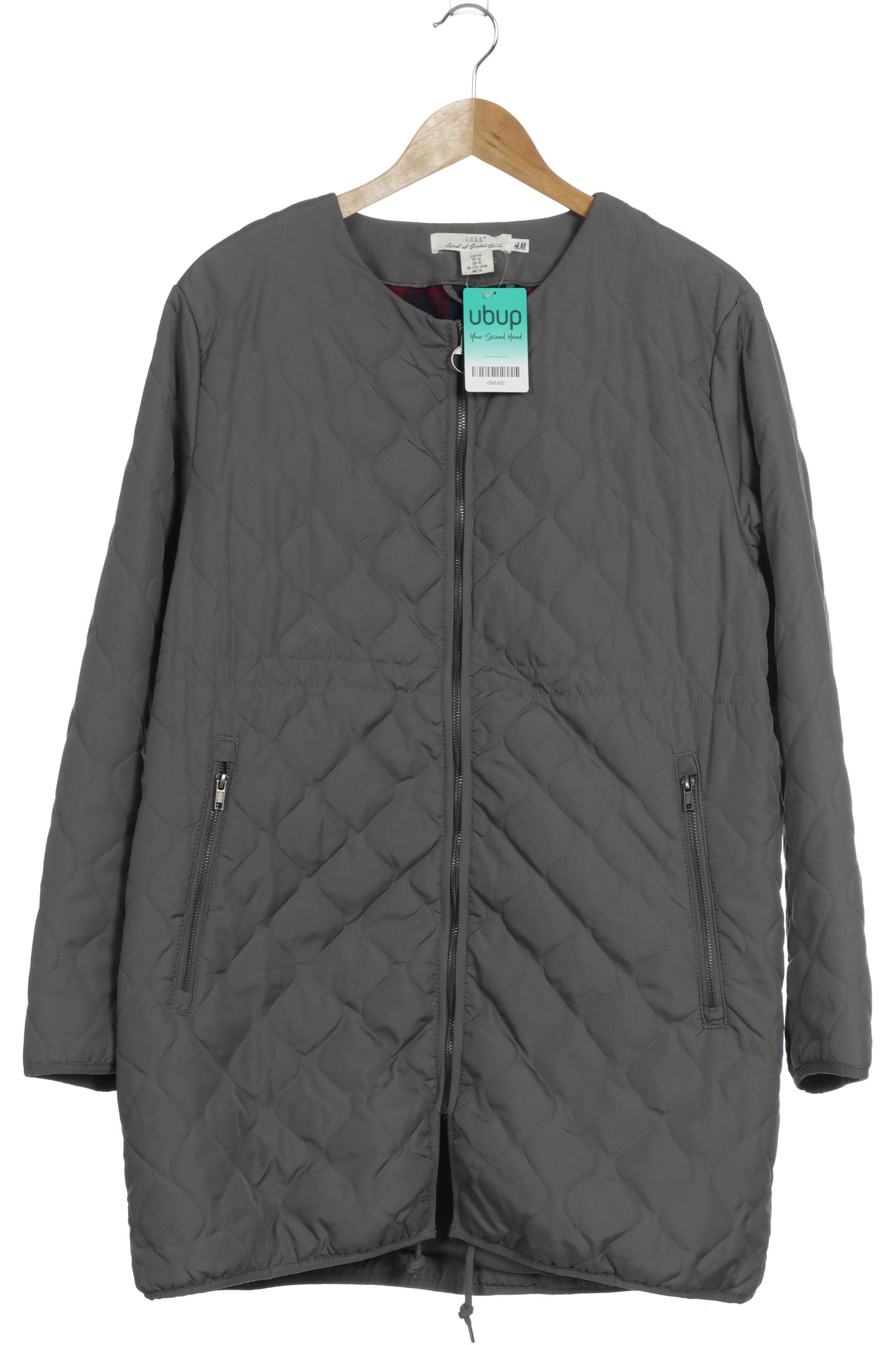 

H&M Damen Mantel, grau, Gr. 46