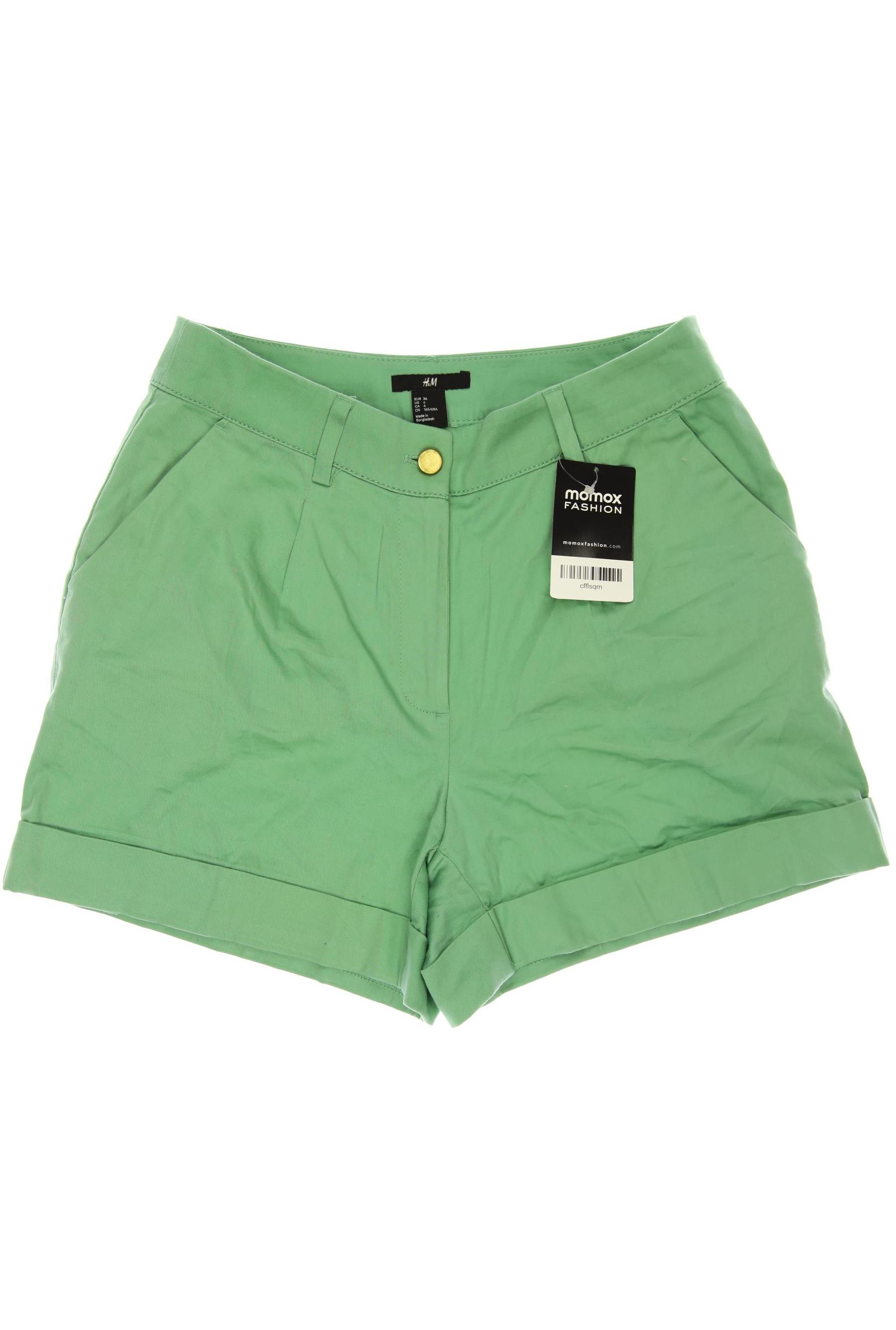 

H&M Damen Shorts, grün, Gr. 36