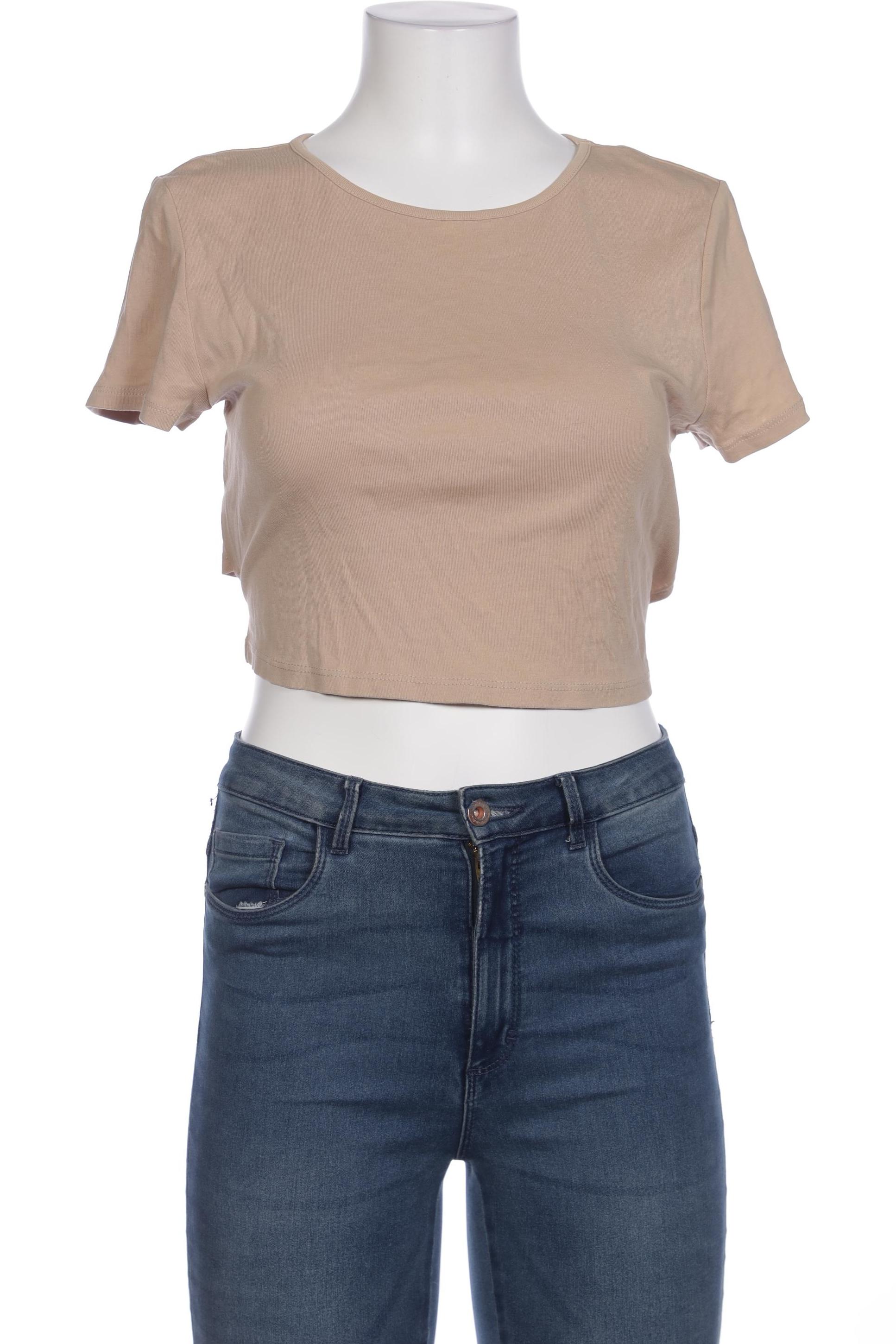 

H&M Damen T-Shirt, beige, Gr. 42