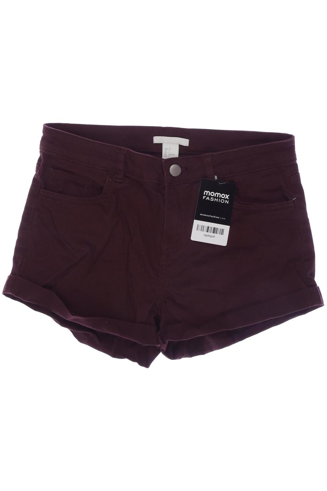 

H&M Damen Shorts, bordeaux, Gr. 34