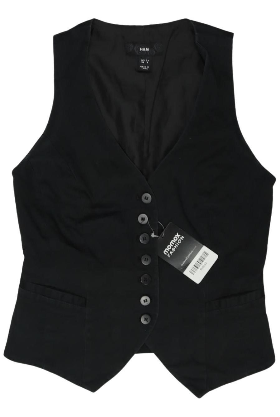 

H&M Damen Weste, schwarz, Gr. 36