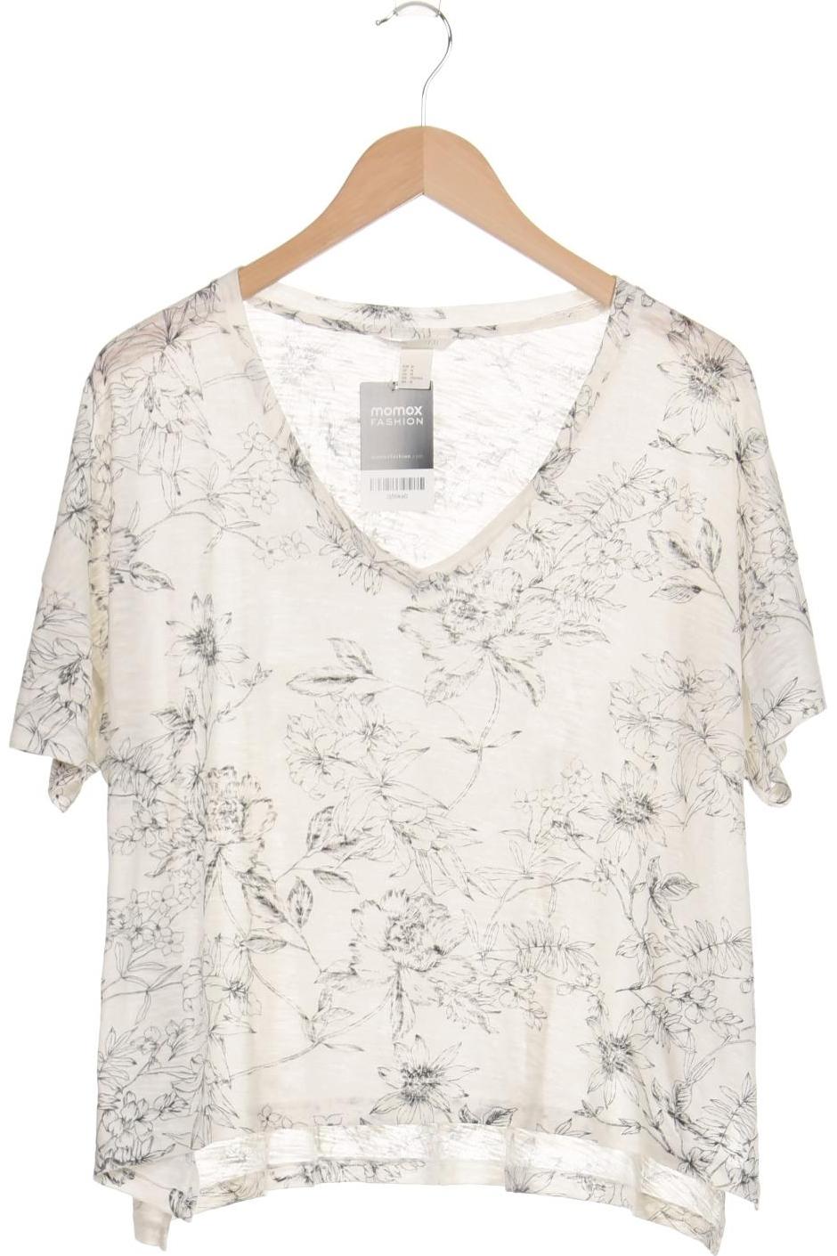 

H&M Damen T-Shirt, weiß, Gr. 38