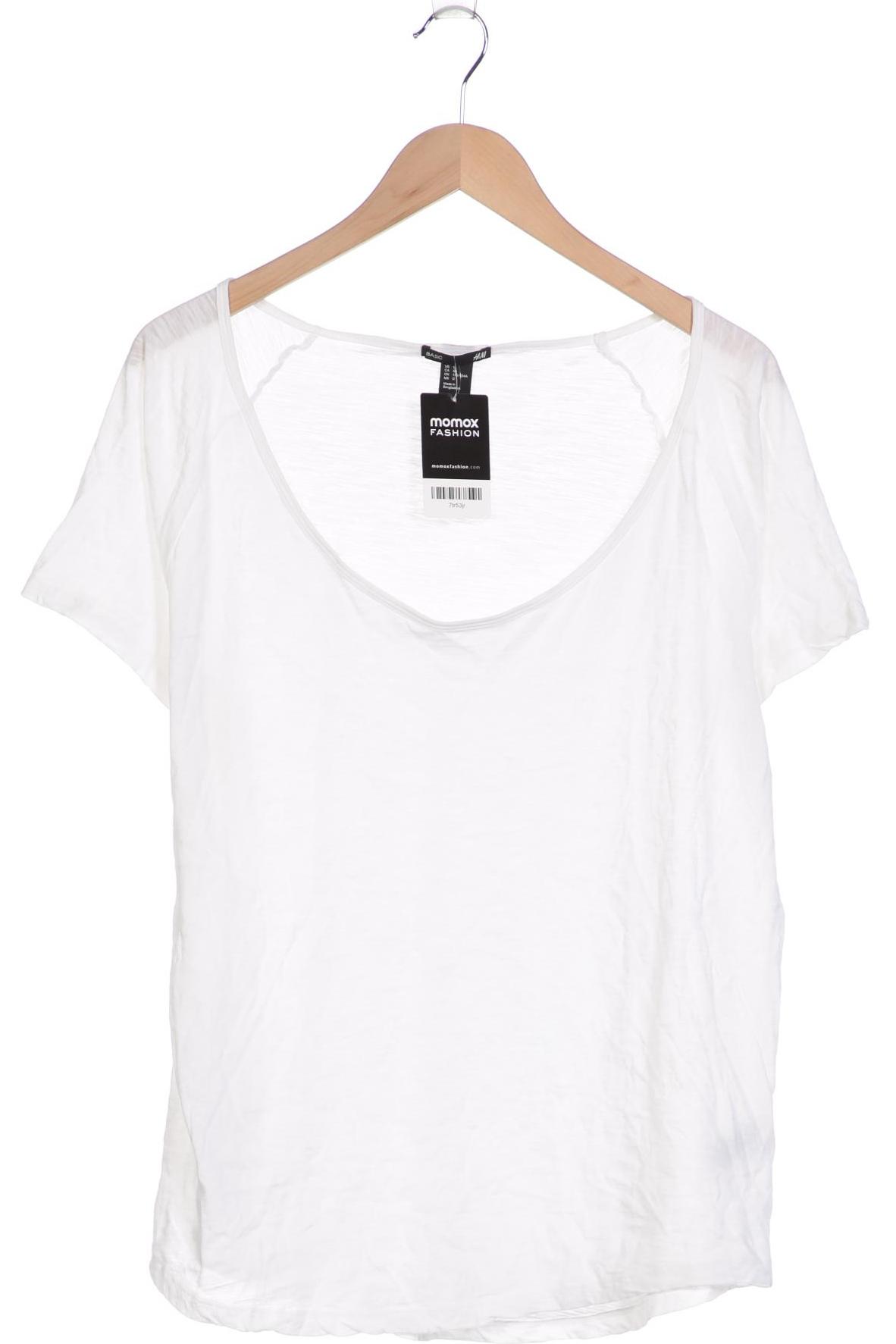 

H&M Damen T-Shirt, weiß, Gr. 42