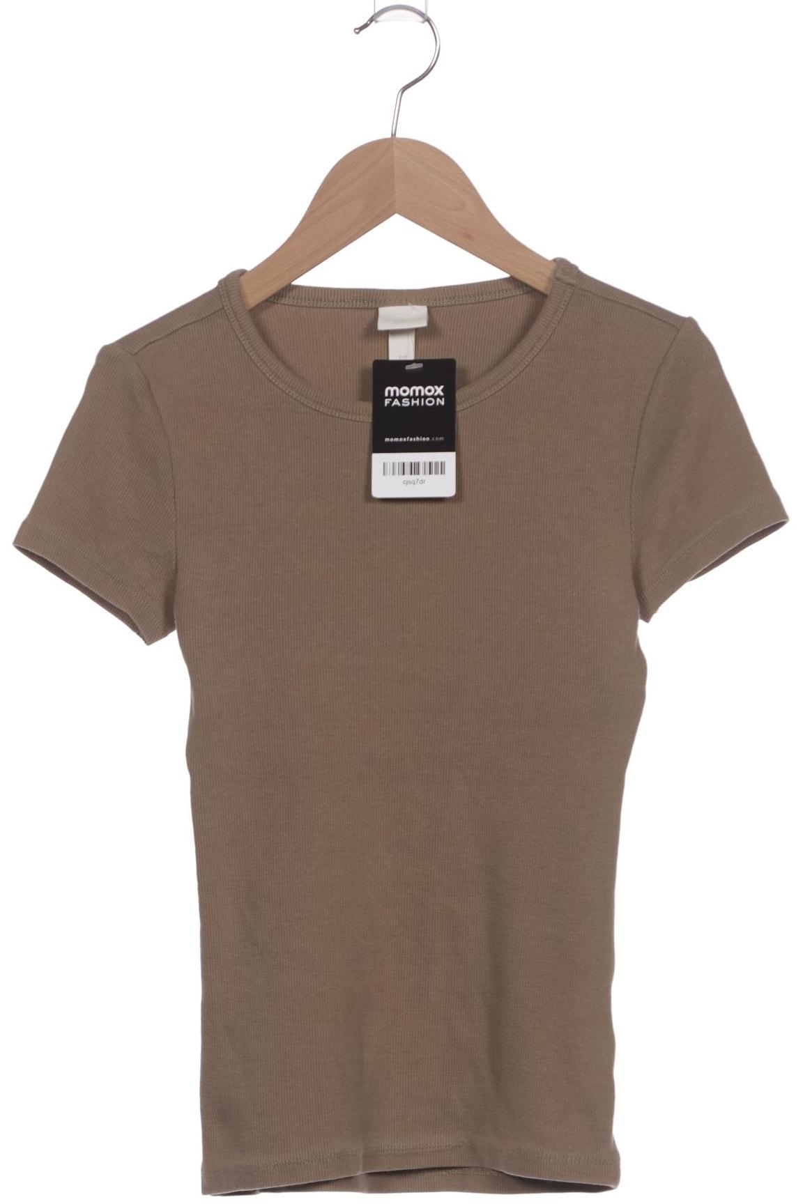 

H&M Damen T-Shirt, beige, Gr. 34