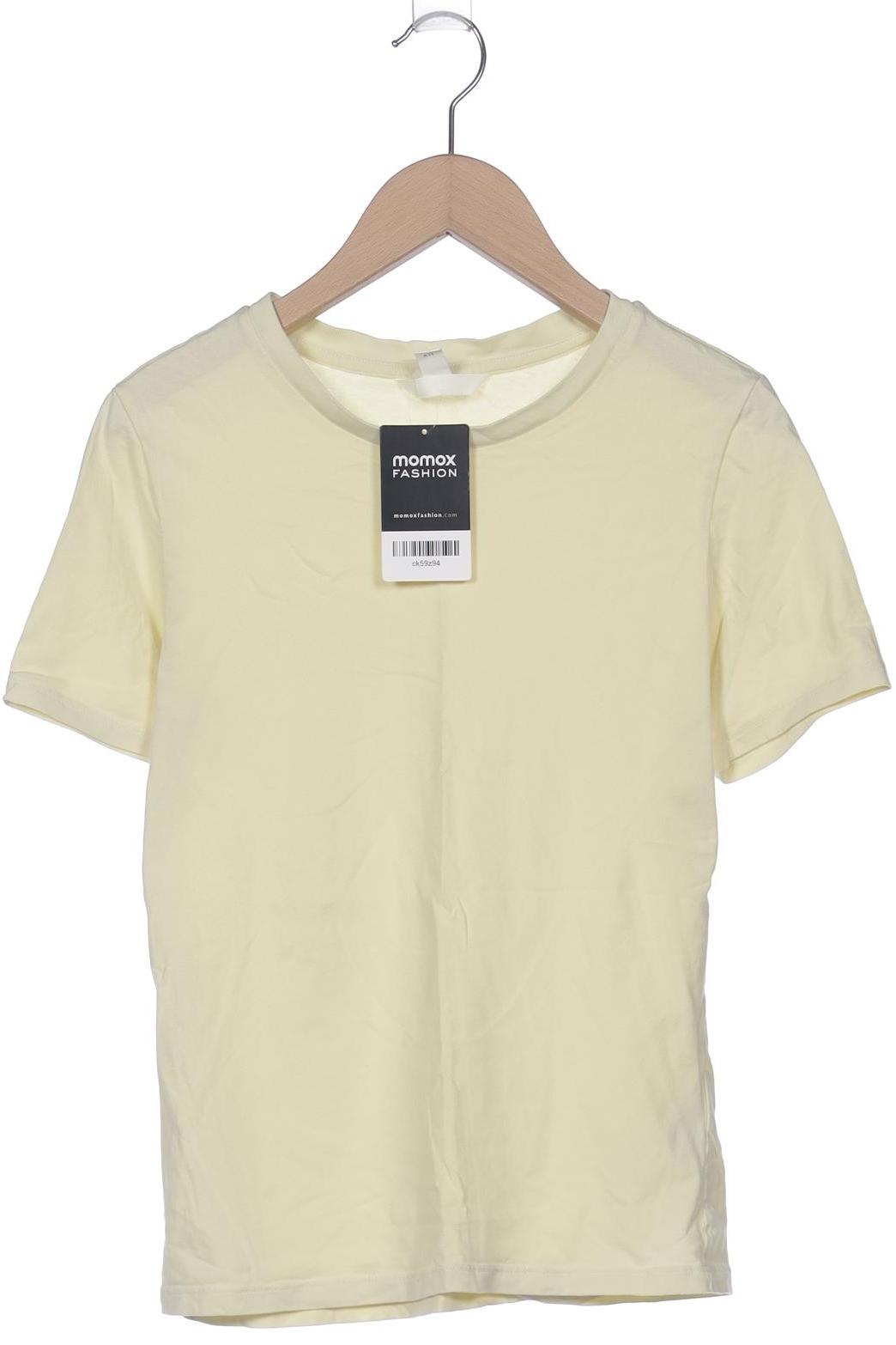 

H&M Damen T-Shirt, gelb, Gr. 34