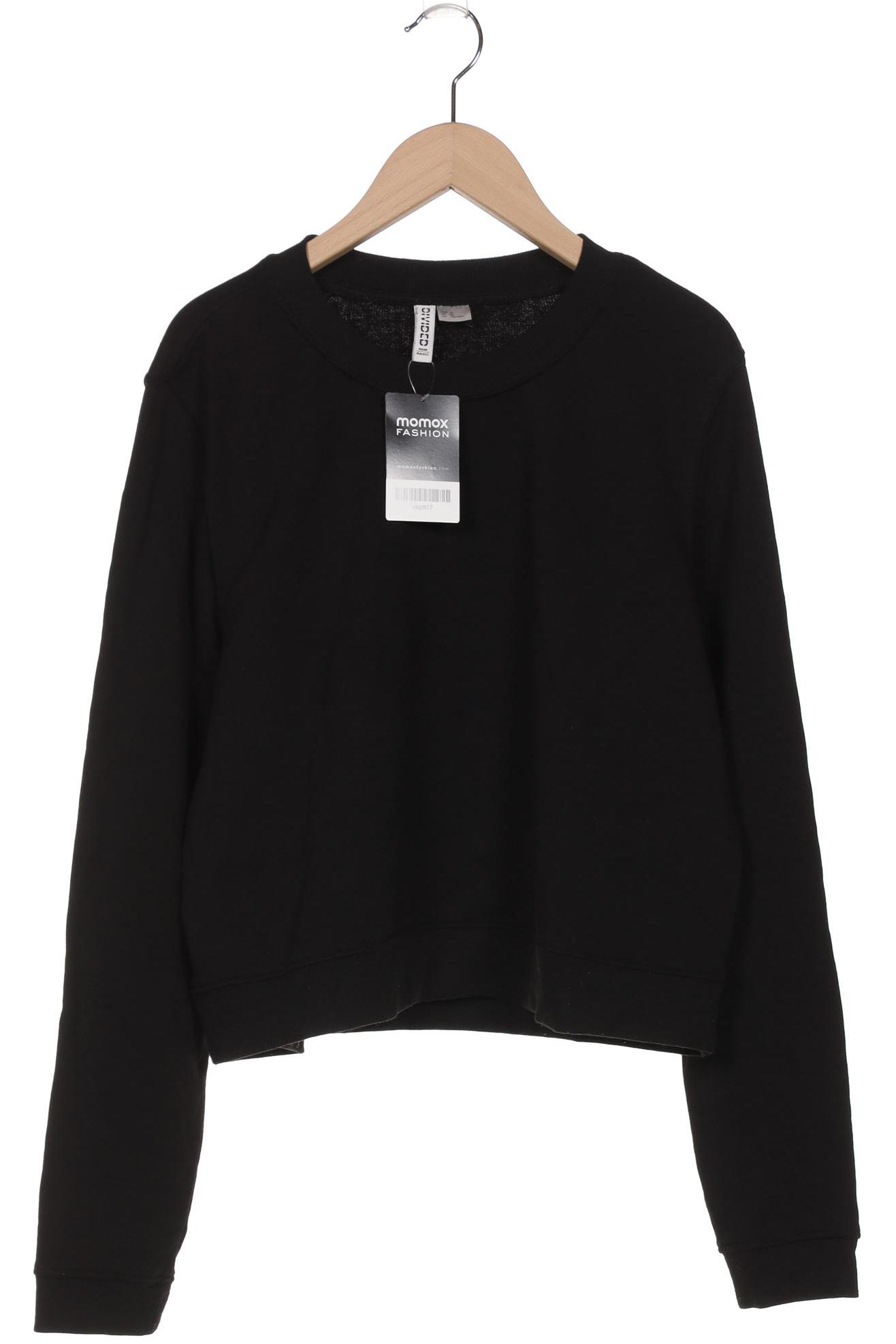 

H&M Damen Sweatshirt, schwarz, Gr. 44
