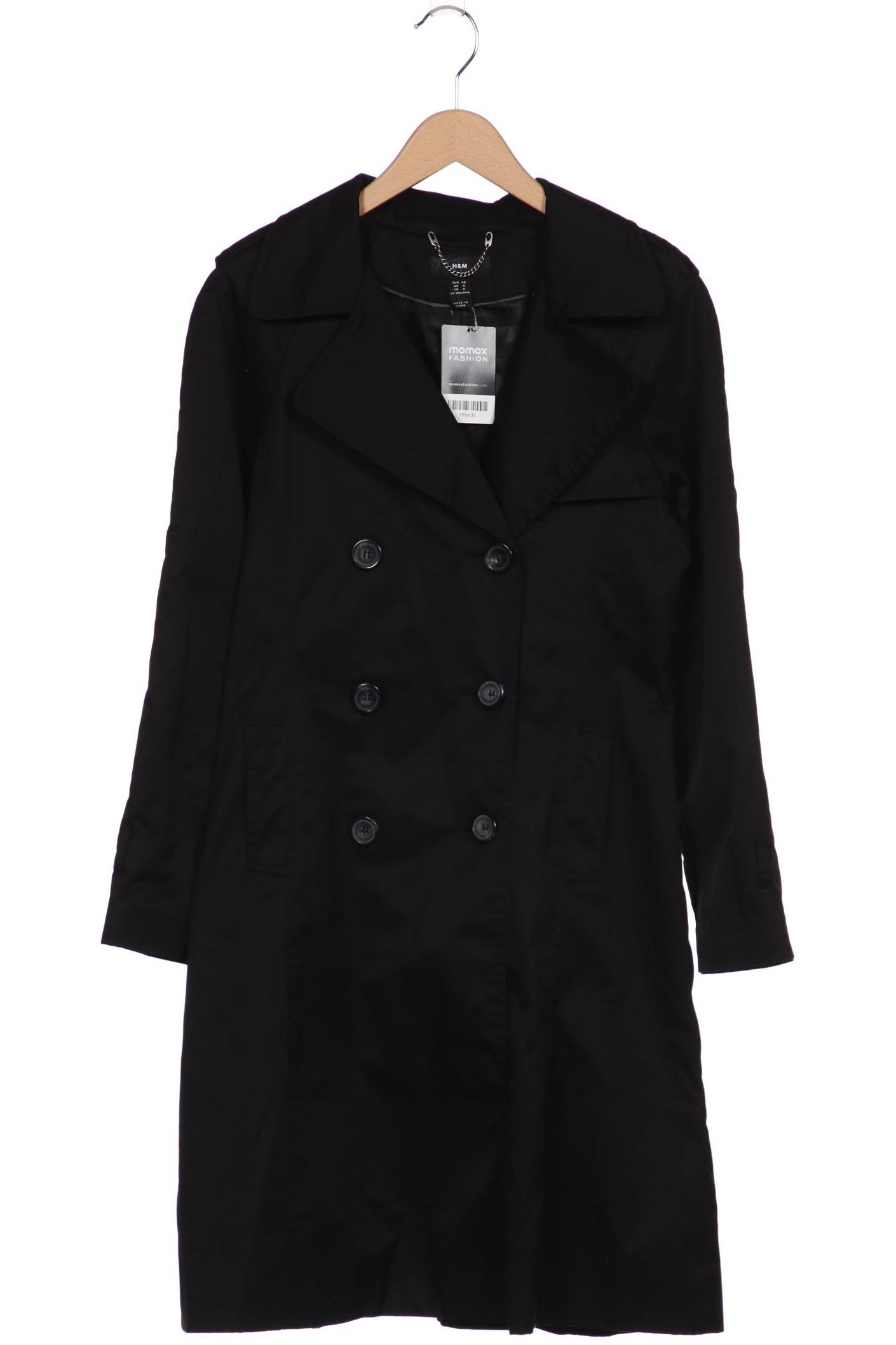 

H&M Damen Mantel, schwarz