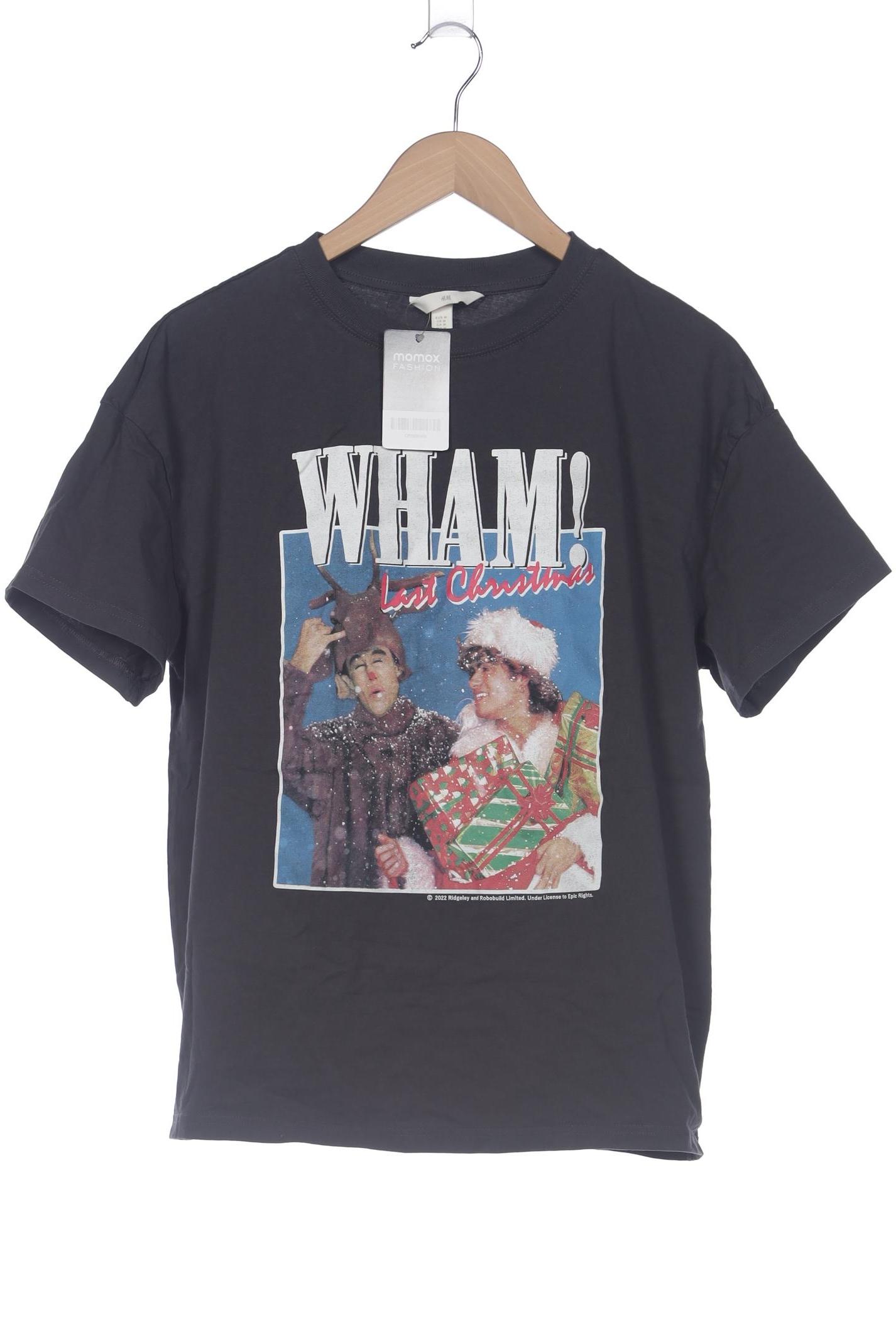 

H&M Damen T-Shirt, grau, Gr. 38