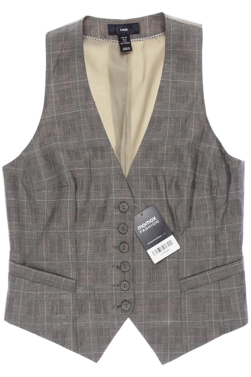 

H&M Damen Weste, grau, Gr. 38