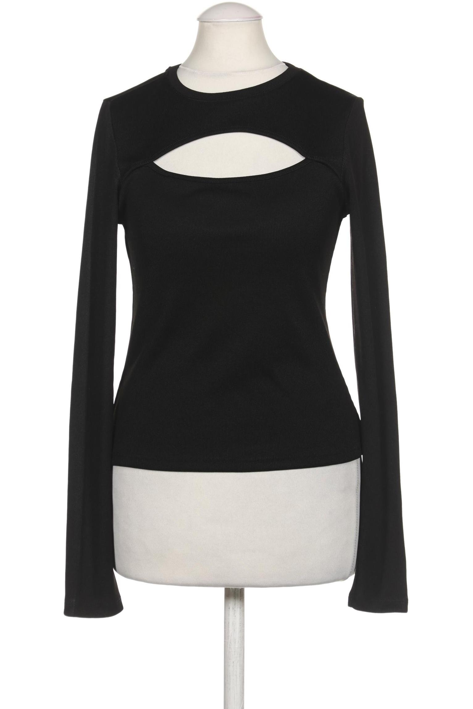 

H&M Damen Langarmshirt, schwarz