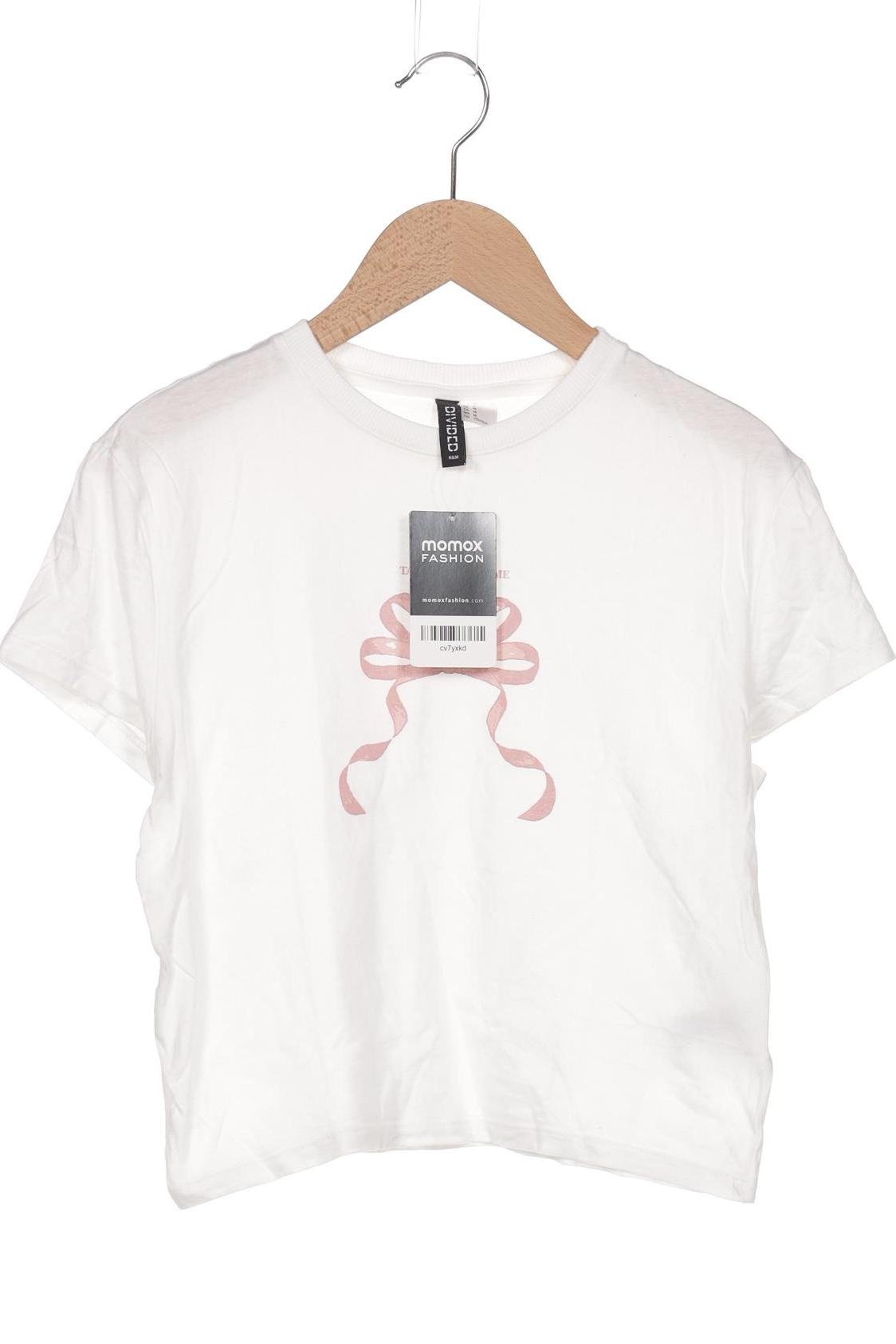 

H&M Damen T-Shirt, weiß, Gr. 38