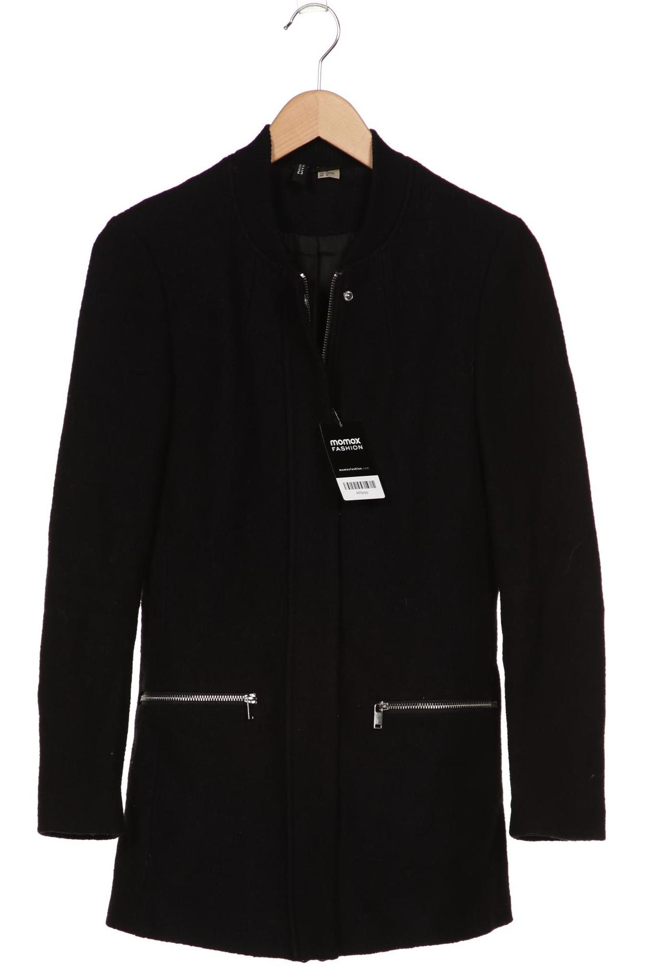 

H&M Damen Mantel, schwarz, Gr. 38
