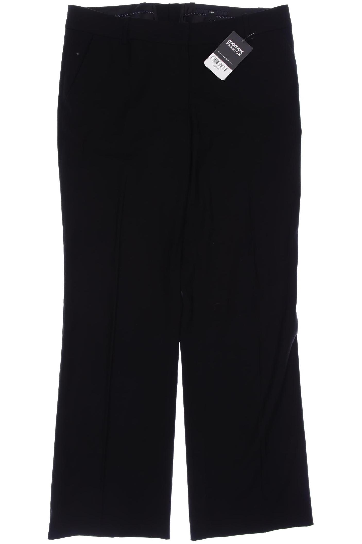 

H&M Damen Stoffhose, schwarz, Gr. 40