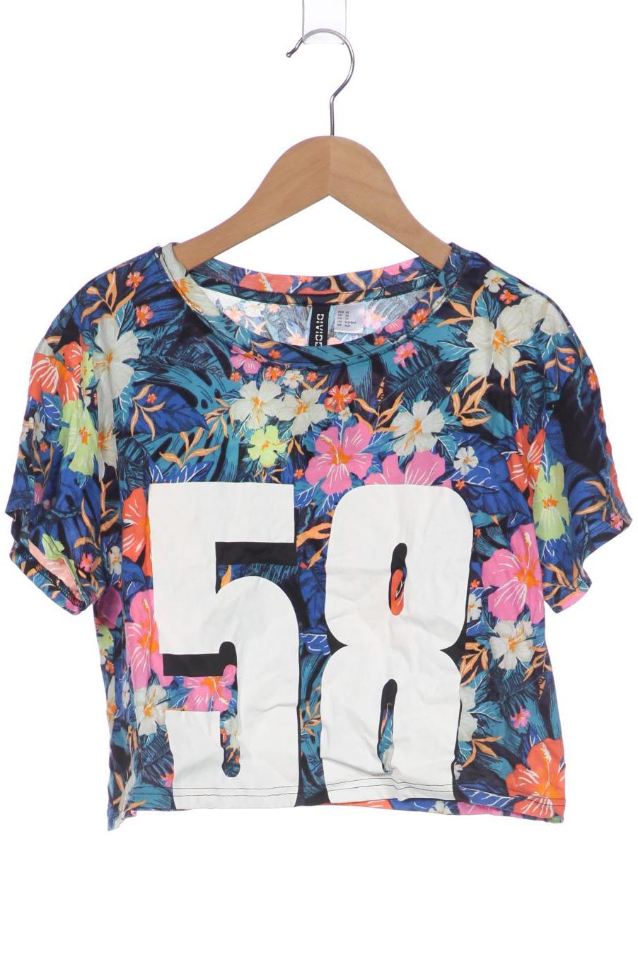 

H&M Damen T-Shirt, blau, Gr. 34
