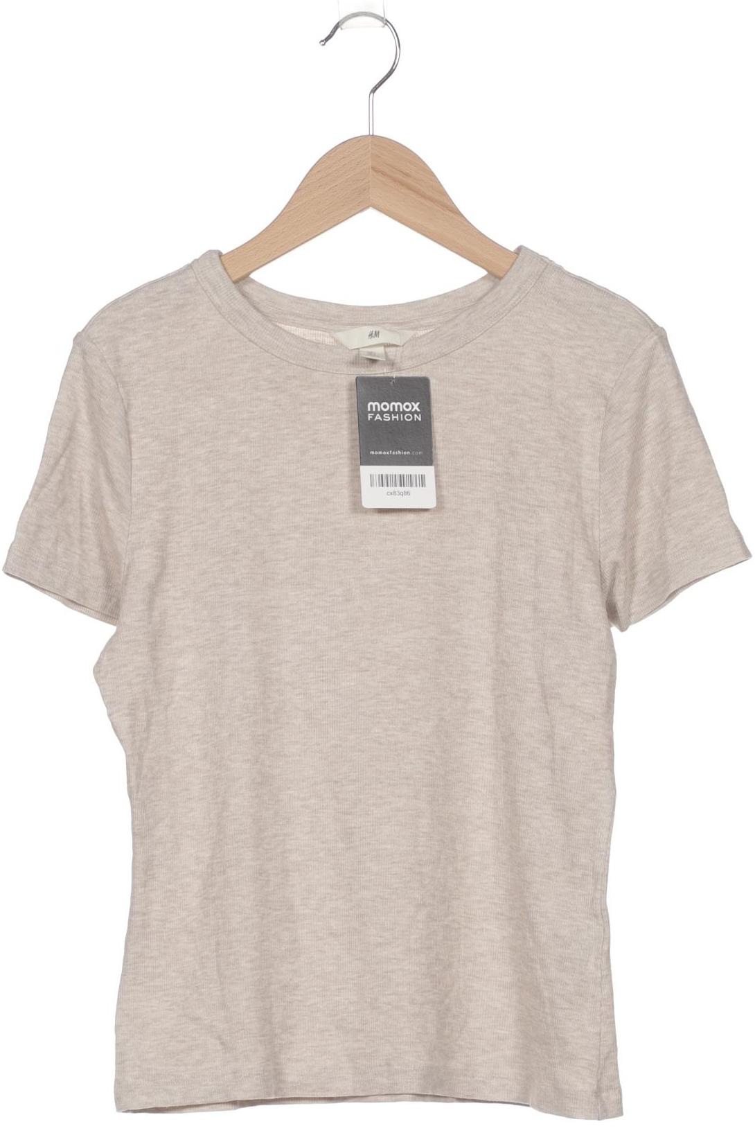 

H&M Damen T-Shirt, beige, Gr. 42