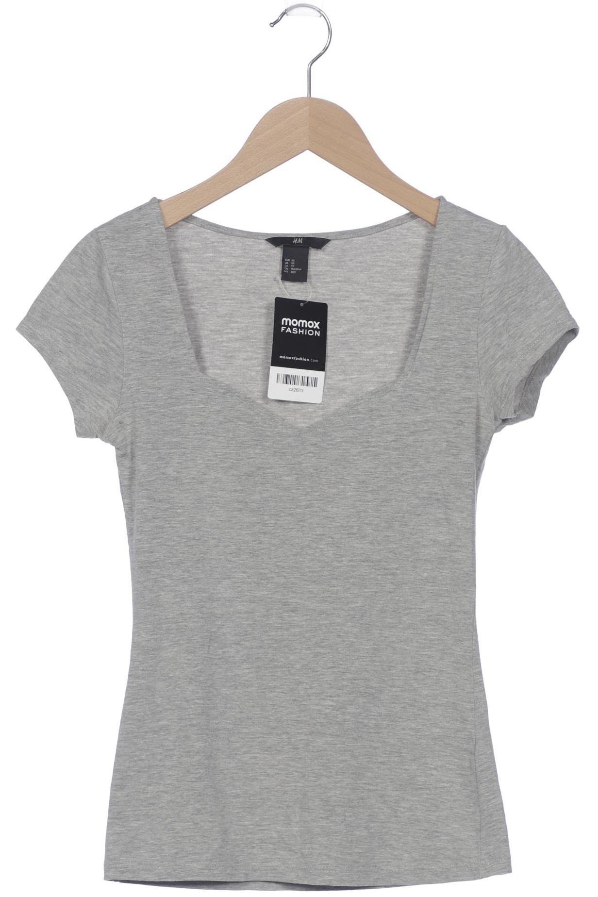 

H&M Damen T-Shirt, grau, Gr. 34