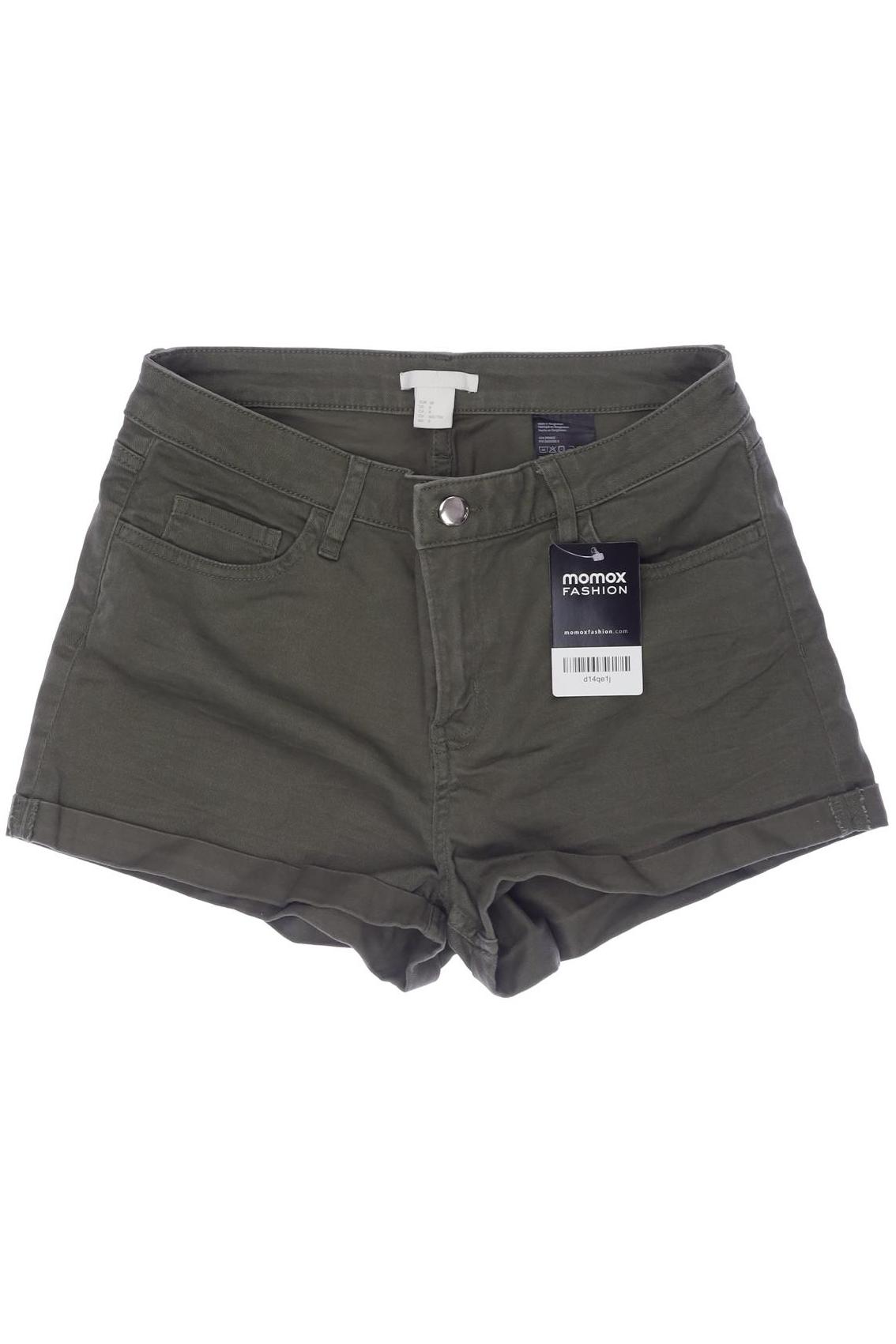 

H&M Damen Shorts, grün, Gr. 38