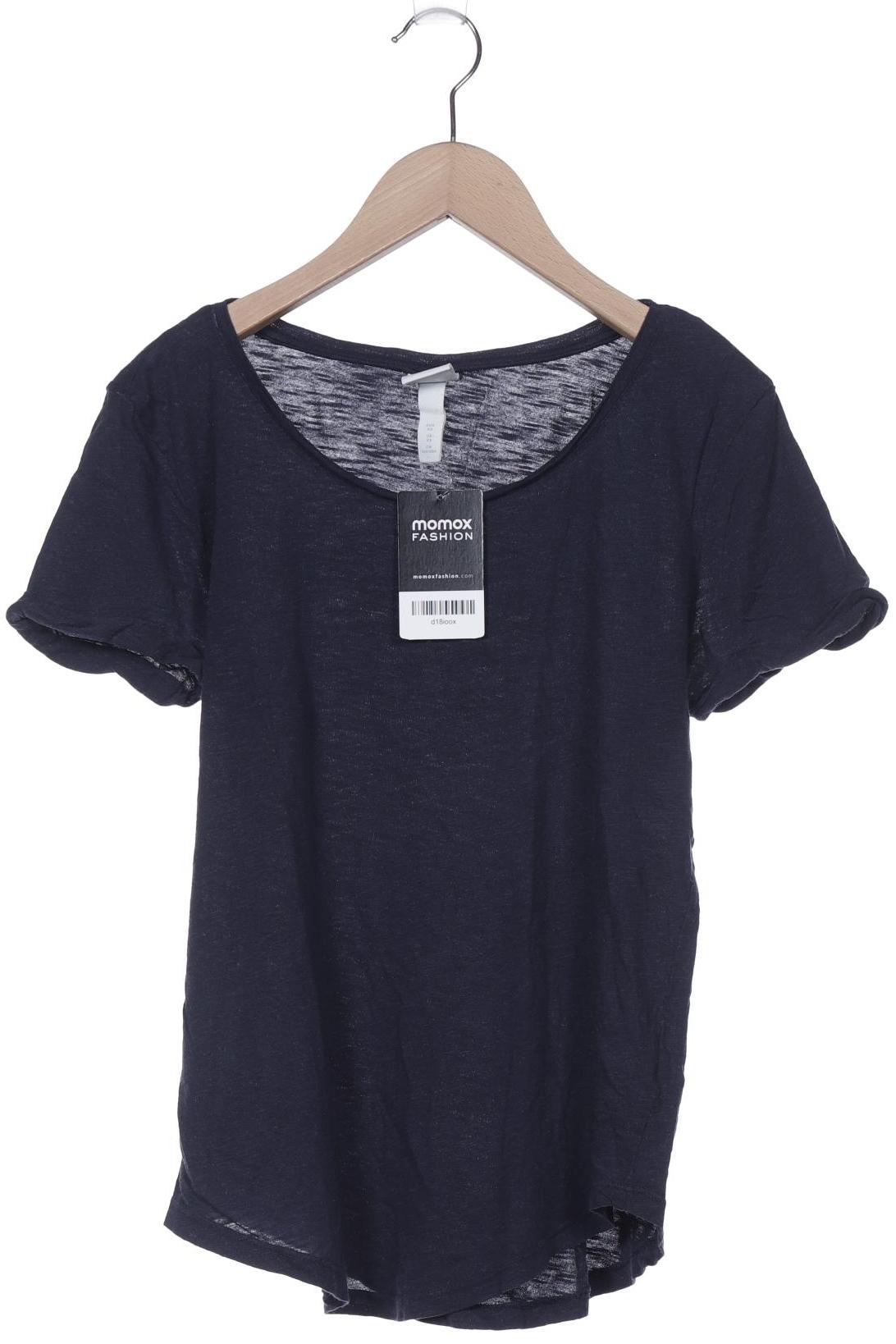 

H&M Damen T-Shirt, marineblau, Gr. 34
