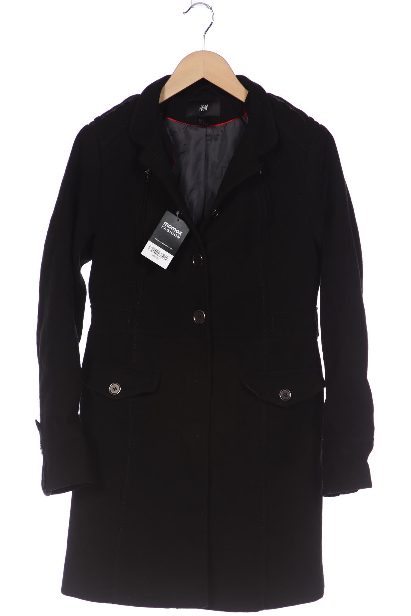 

H&M Damen Mantel, schwarz, Gr. 40