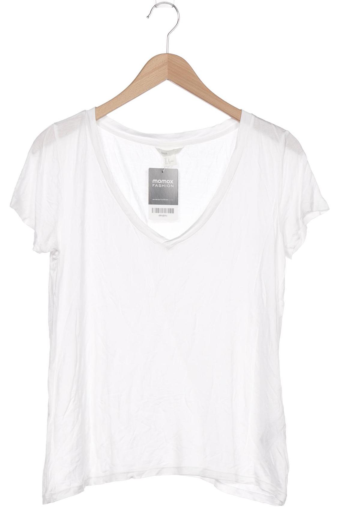 

H&M Damen T-Shirt, weiß