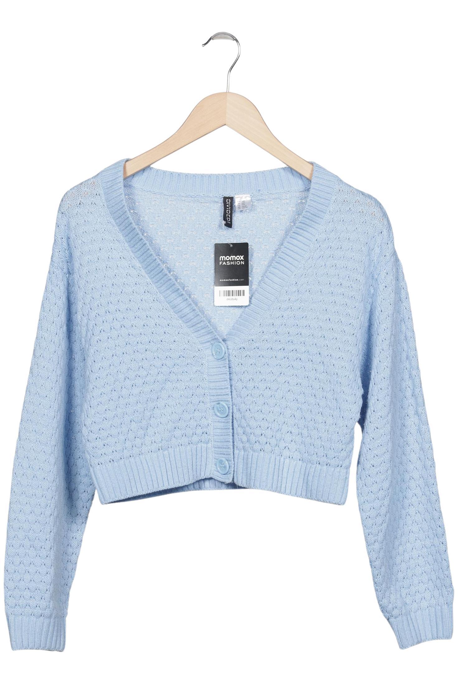 

H&M Damen Strickjacke, hellblau, Gr. 32