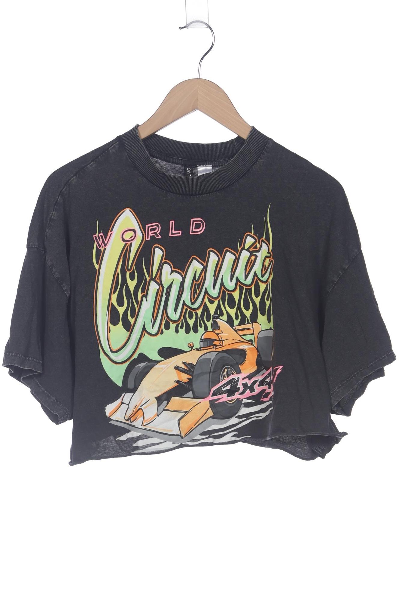 

H&M Damen T-Shirt, schwarz, Gr. 36