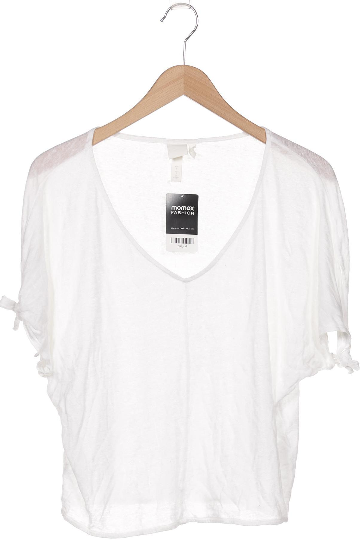 

H&M Damen T-Shirt, weiß, Gr. 36