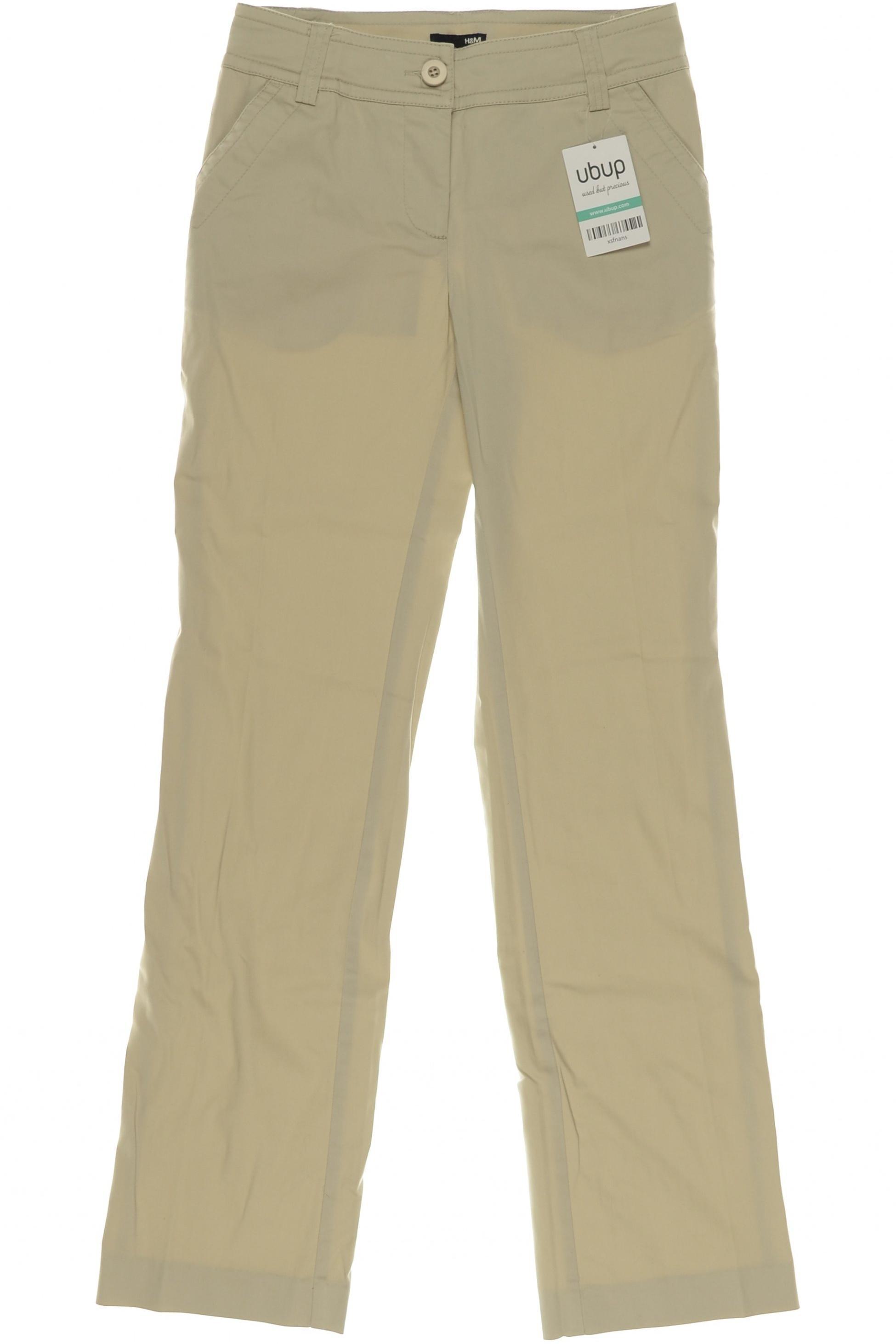 

H&M Damen Stoffhose, beige, Gr. 34