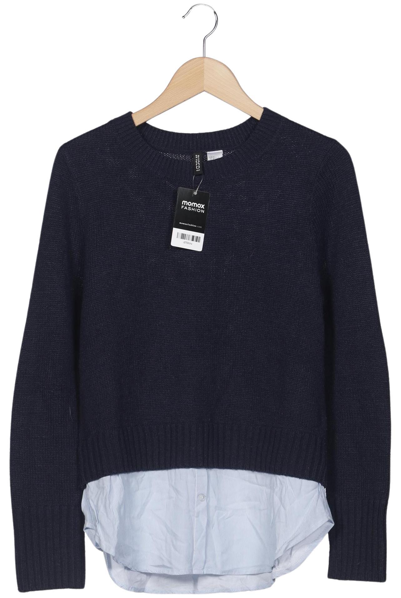 

H&M Damen Pullover, marineblau, Gr. 36