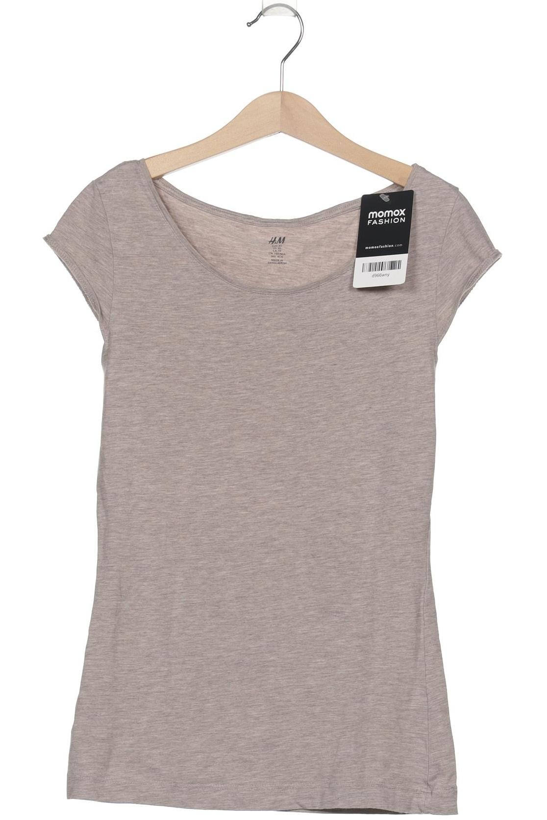

H&M Damen T-Shirt, beige, Gr. 34