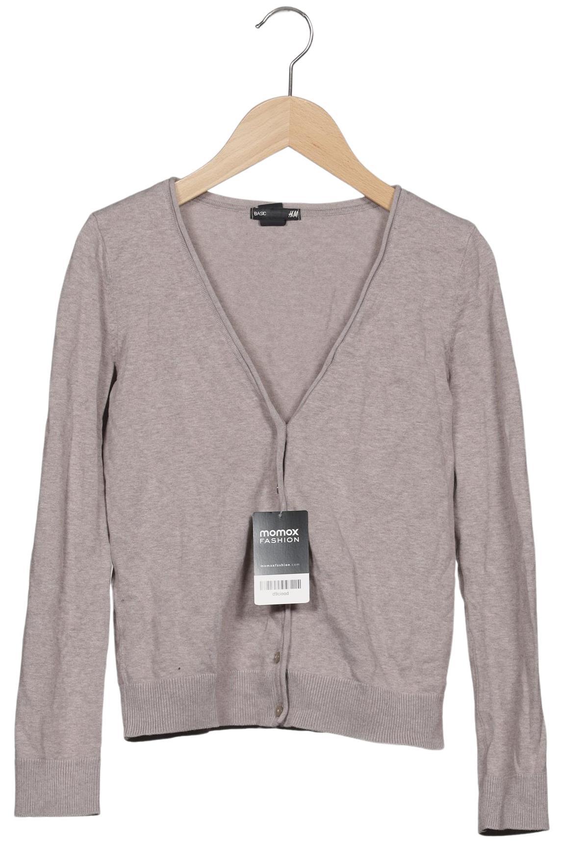 

H&M Damen Strickjacke, grau, Gr. 34