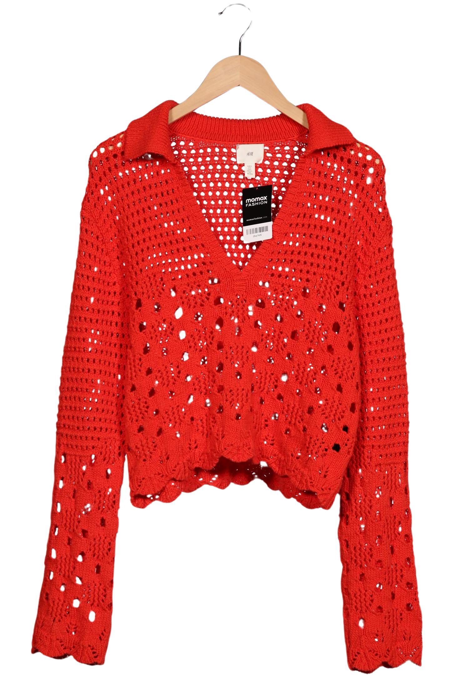 

H&M Damen Pullover, rot, Gr. 36