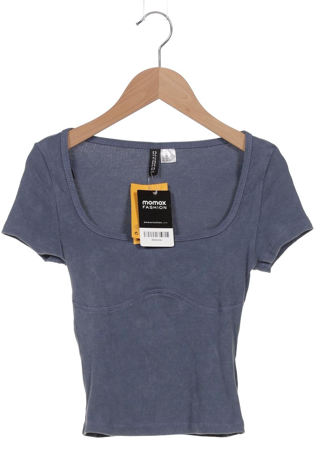 

H&M Damen T-Shirt, blau, Gr. 34
