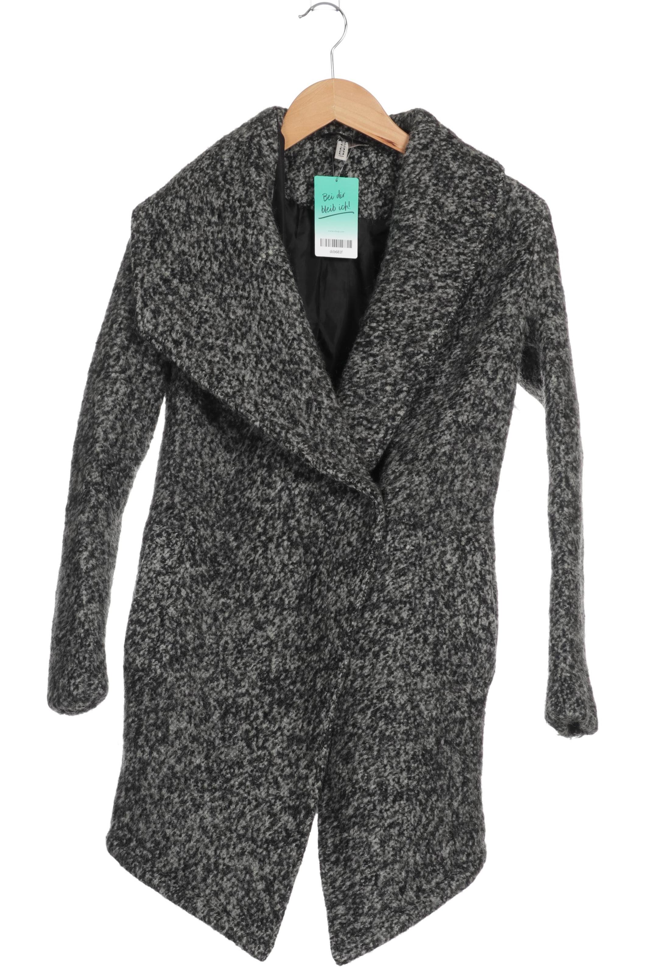 

H&M Damen Mantel, schwarz, Gr. 32