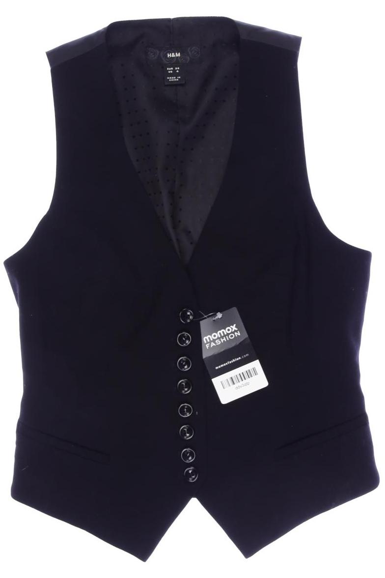 

H&M Damen Weste, schwarz, Gr. 34
