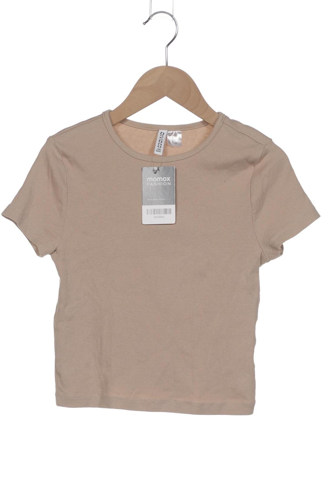 

H&M Damen T-Shirt, beige, Gr. 38