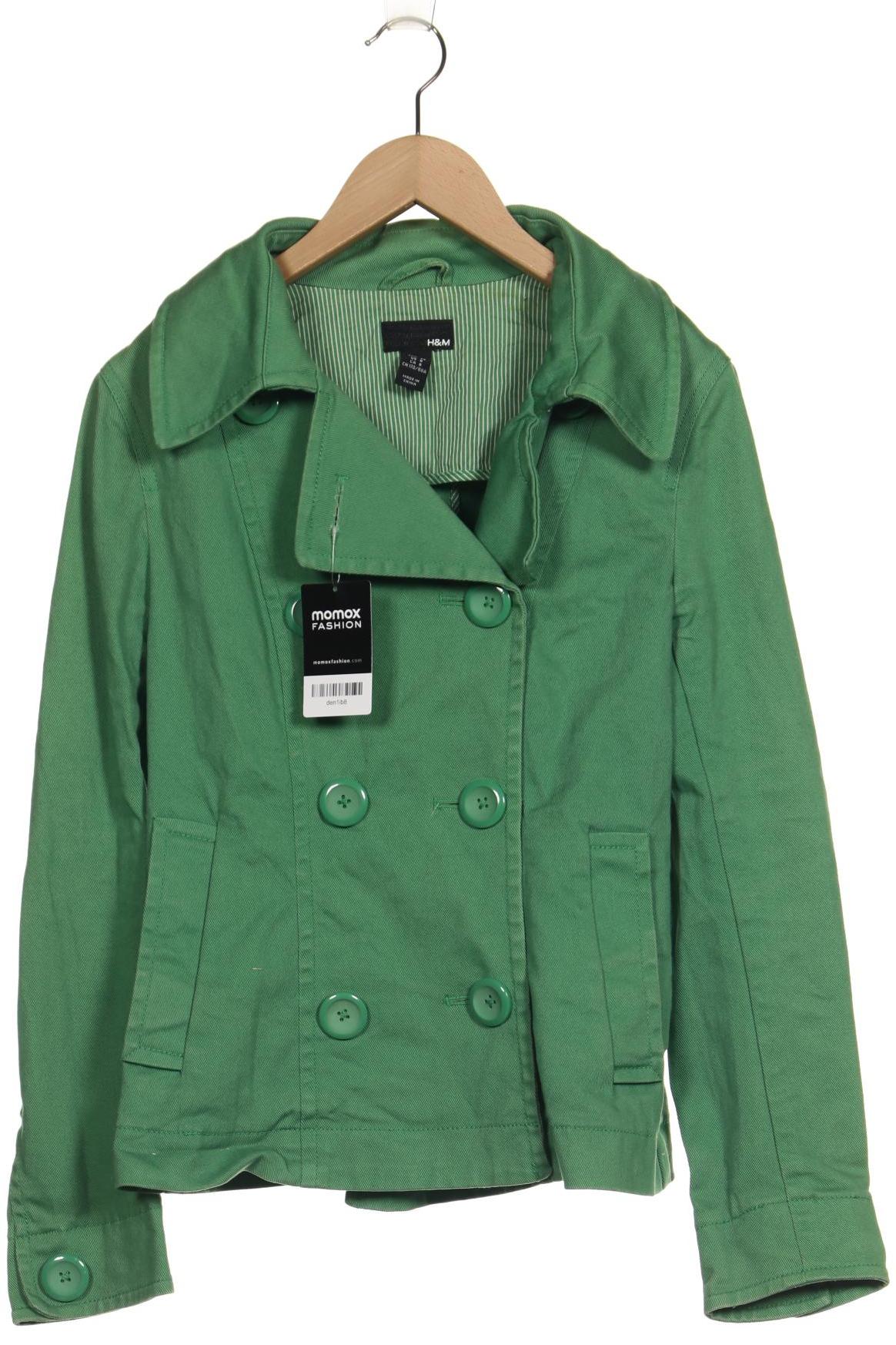 

H&M Damen Jacke, grün, Gr. 38