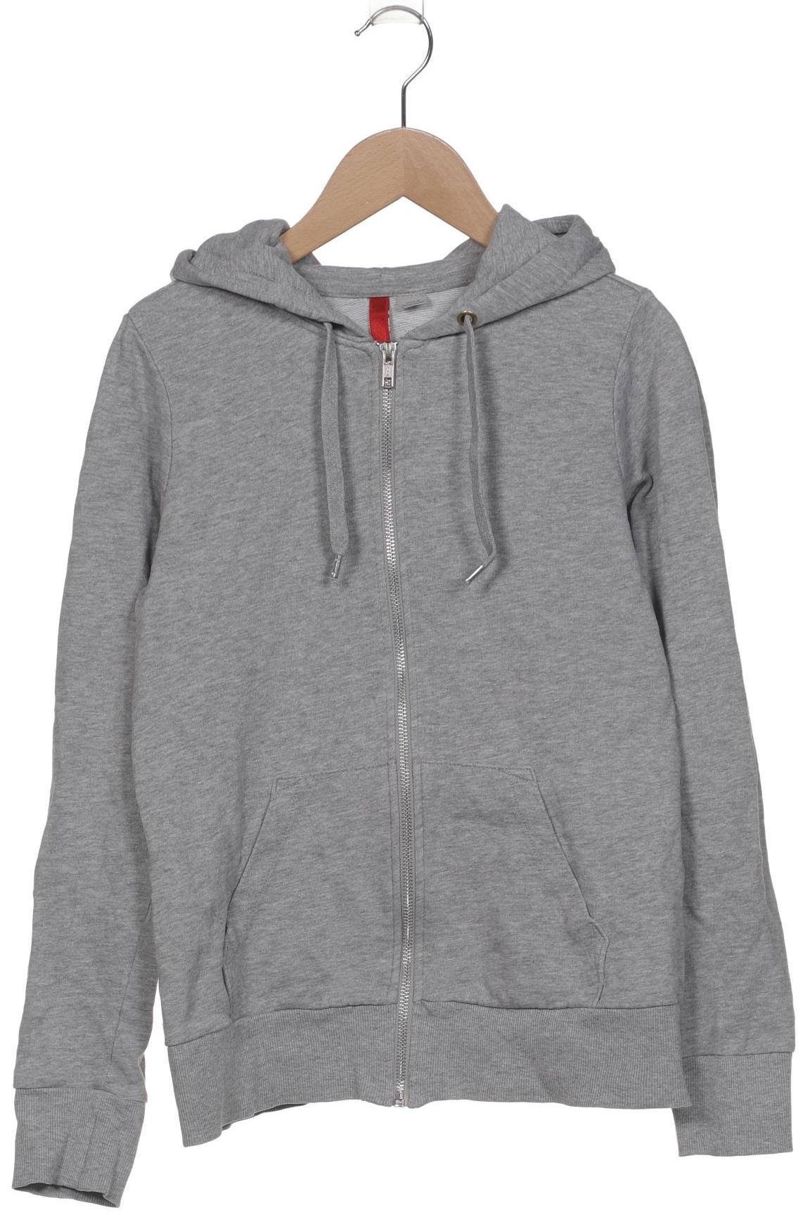 

H&M Damen Kapuzenpullover, grau, Gr. 36