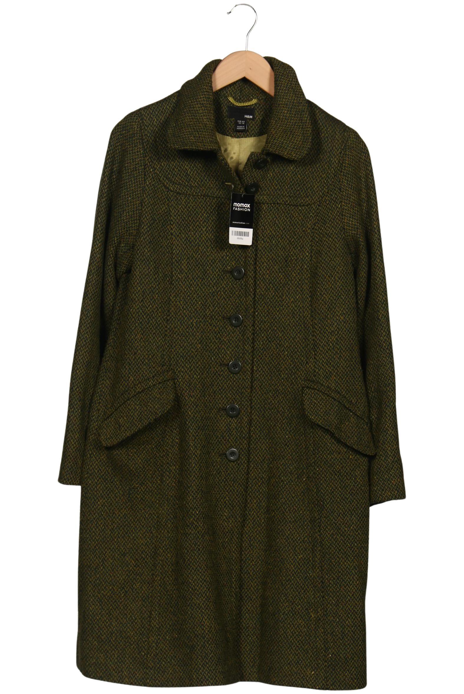 

H&M Damen Mantel, grün, Gr. 40