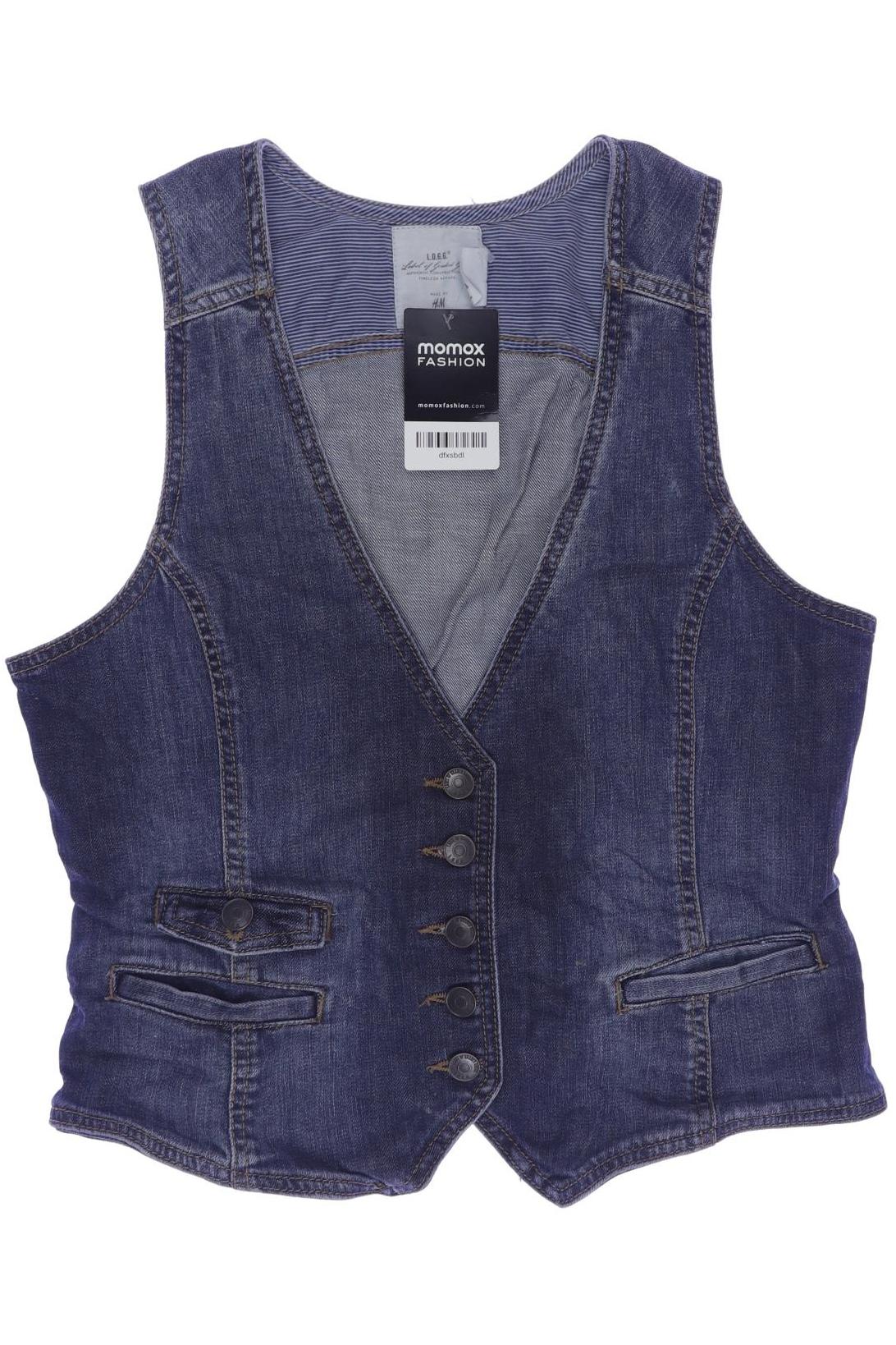 

H&M Damen Weste, blau, Gr. 42