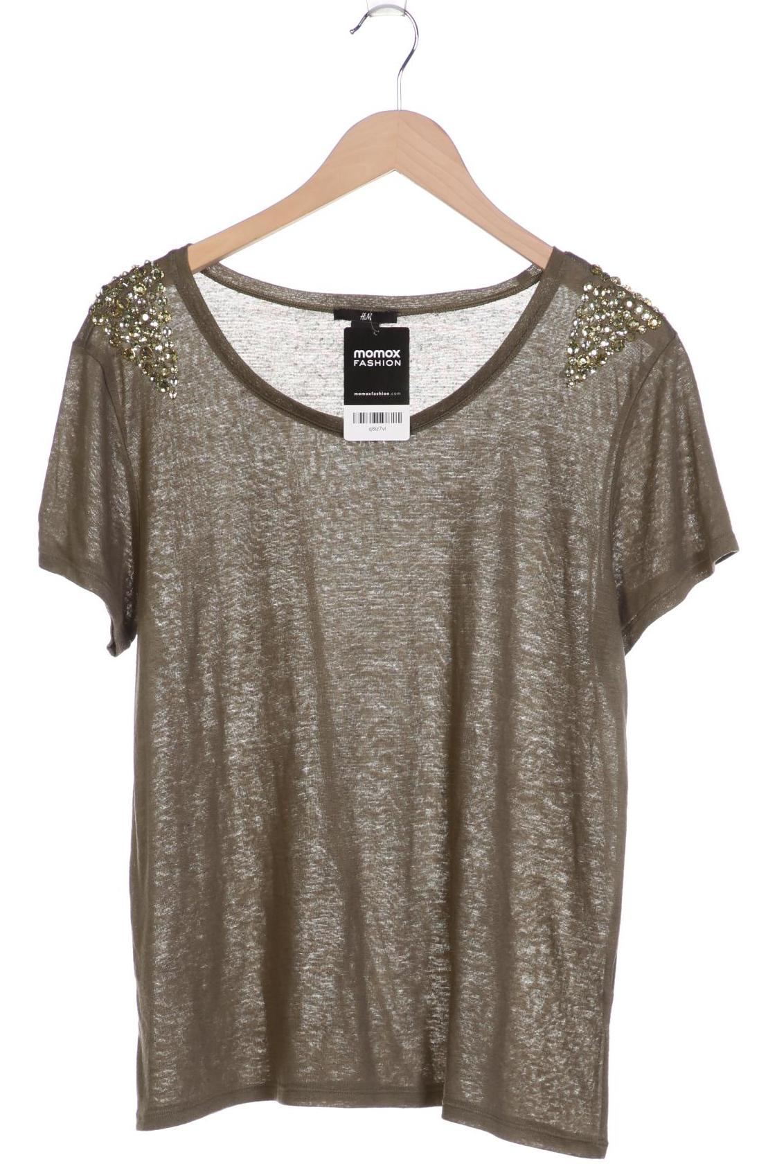 

H&M Damen T-Shirt, grün, Gr. 42