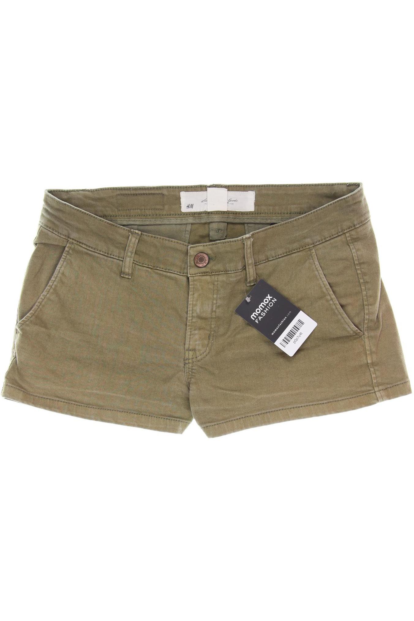 

H&M Damen Shorts, grün, Gr. 38