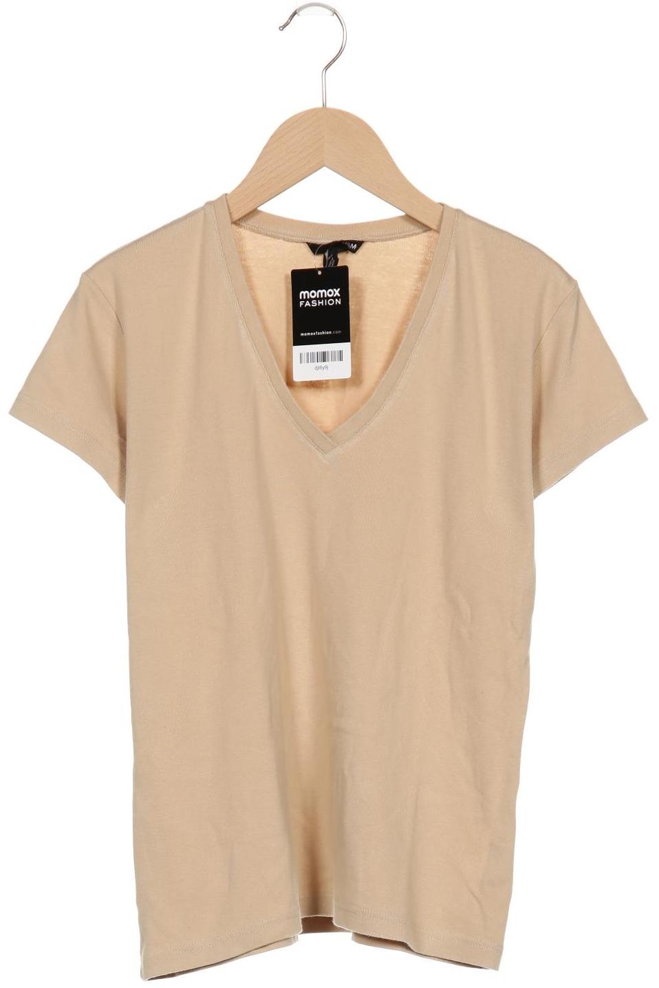 

H&M Damen T-Shirt, beige, Gr. 38