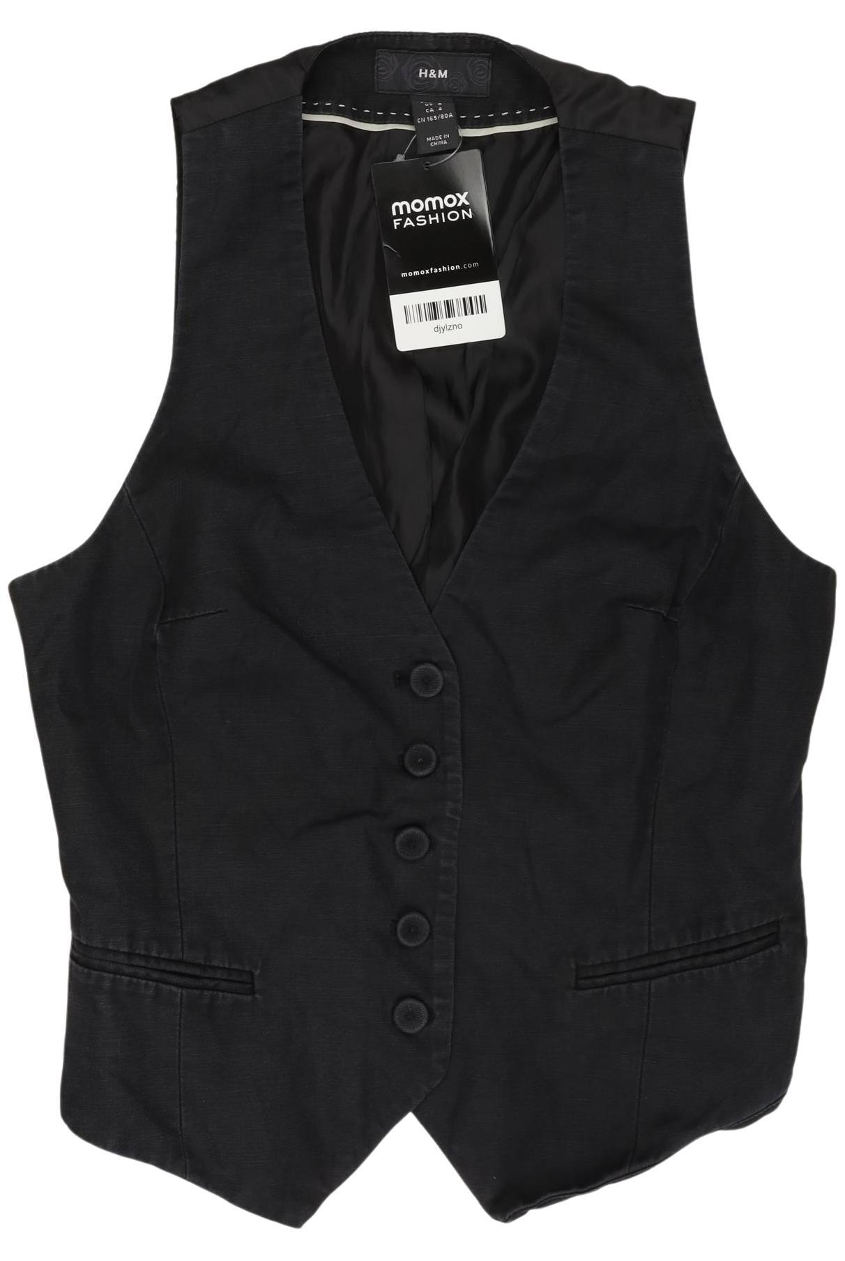 

H&M Damen Weste, schwarz, Gr. 34