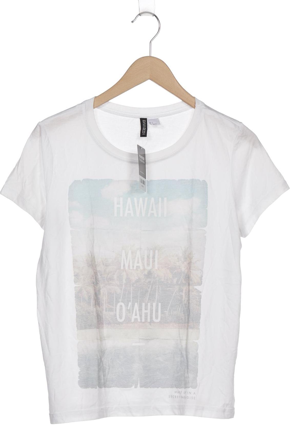 

H&M Damen T-Shirt, weiß, Gr. 36
