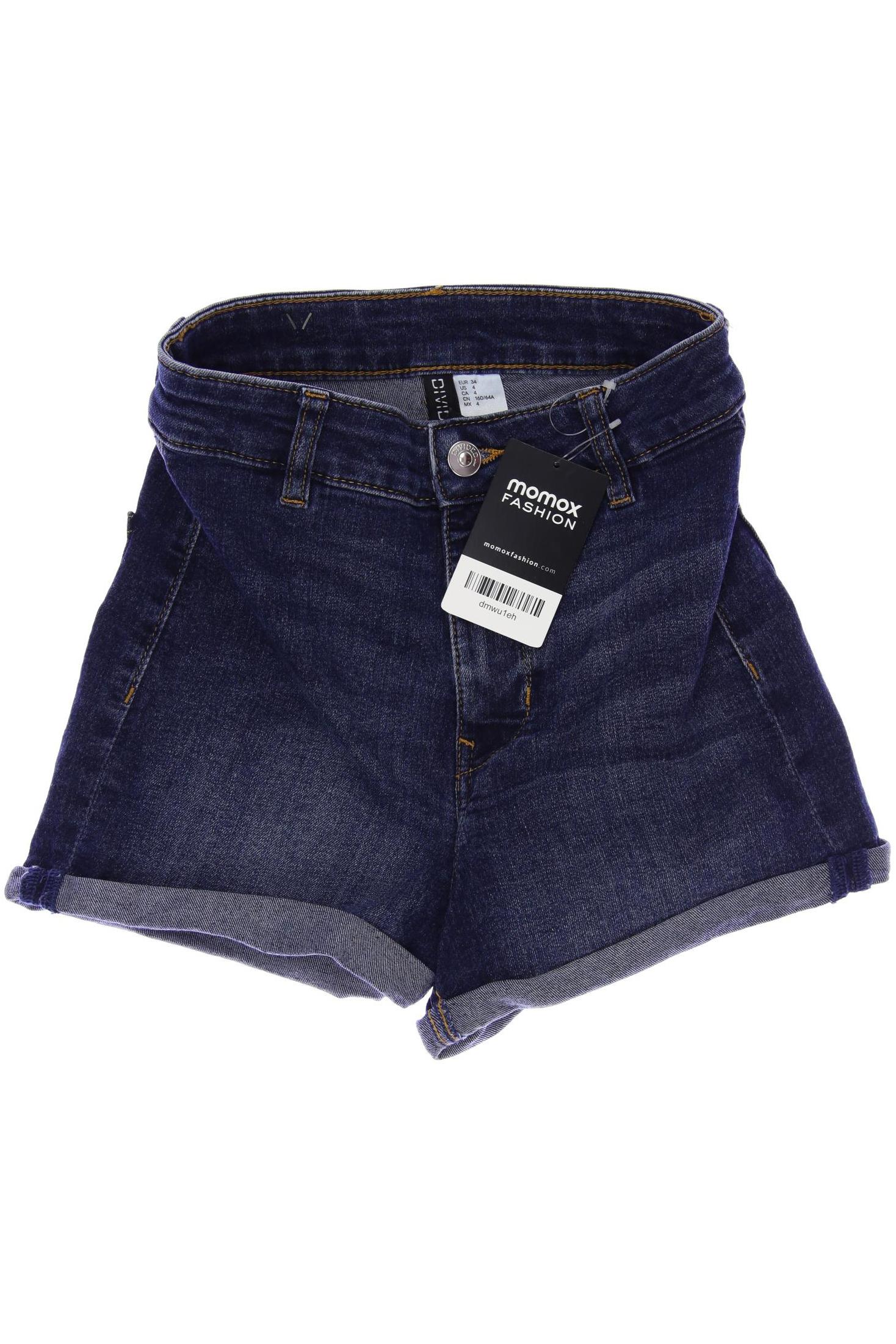 

H&M Damen Shorts, blau, Gr. 34