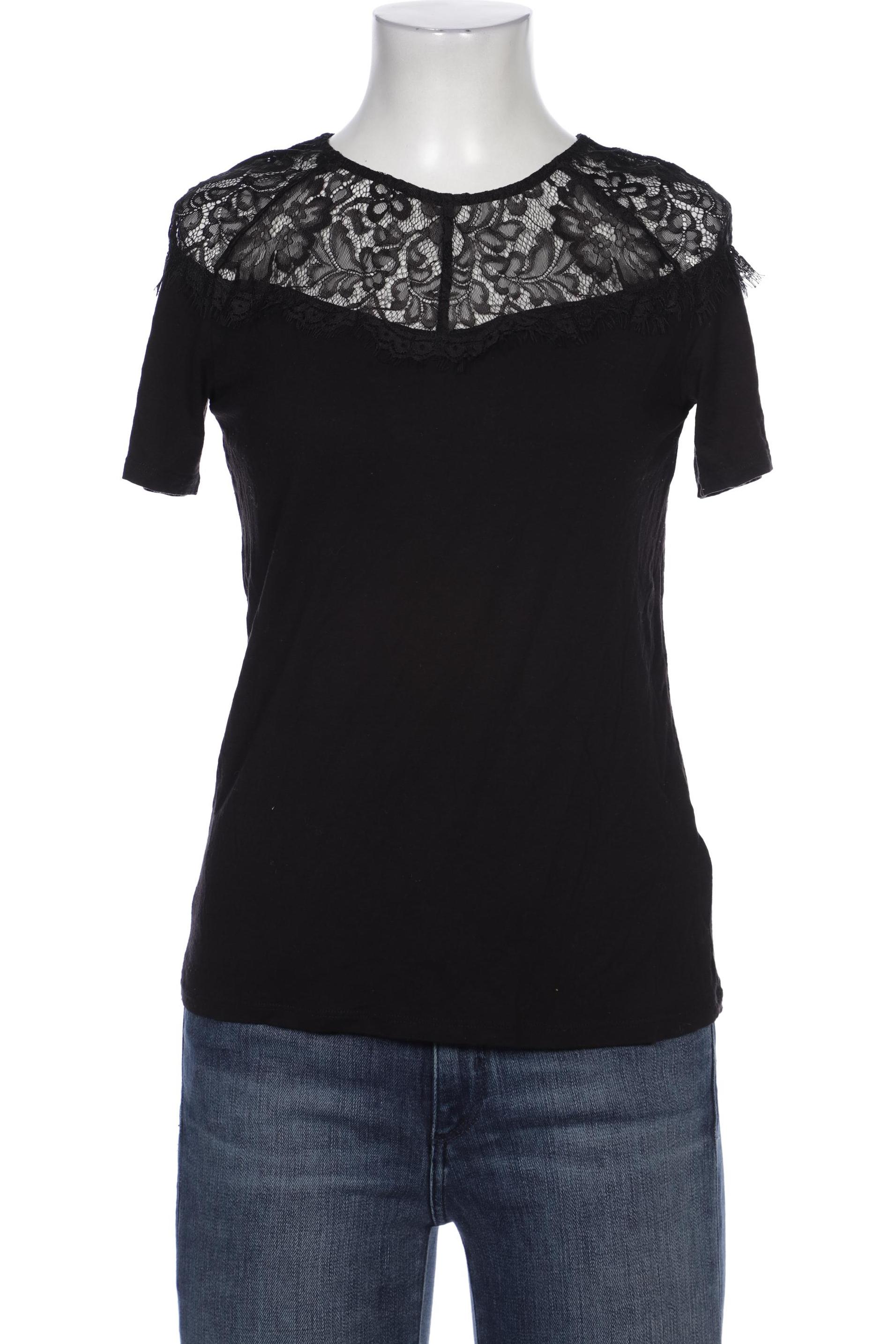 

H&M Damen T-Shirt, schwarz