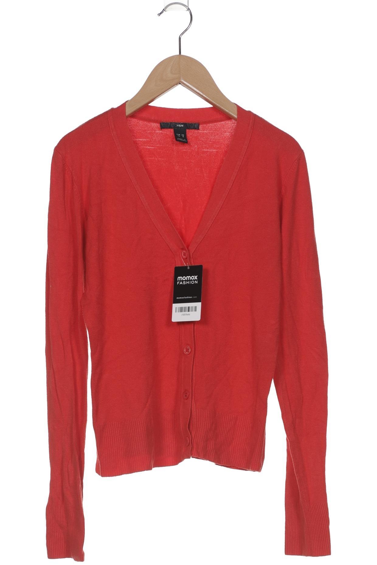 

H&M Damen Strickjacke, rot, Gr. 38