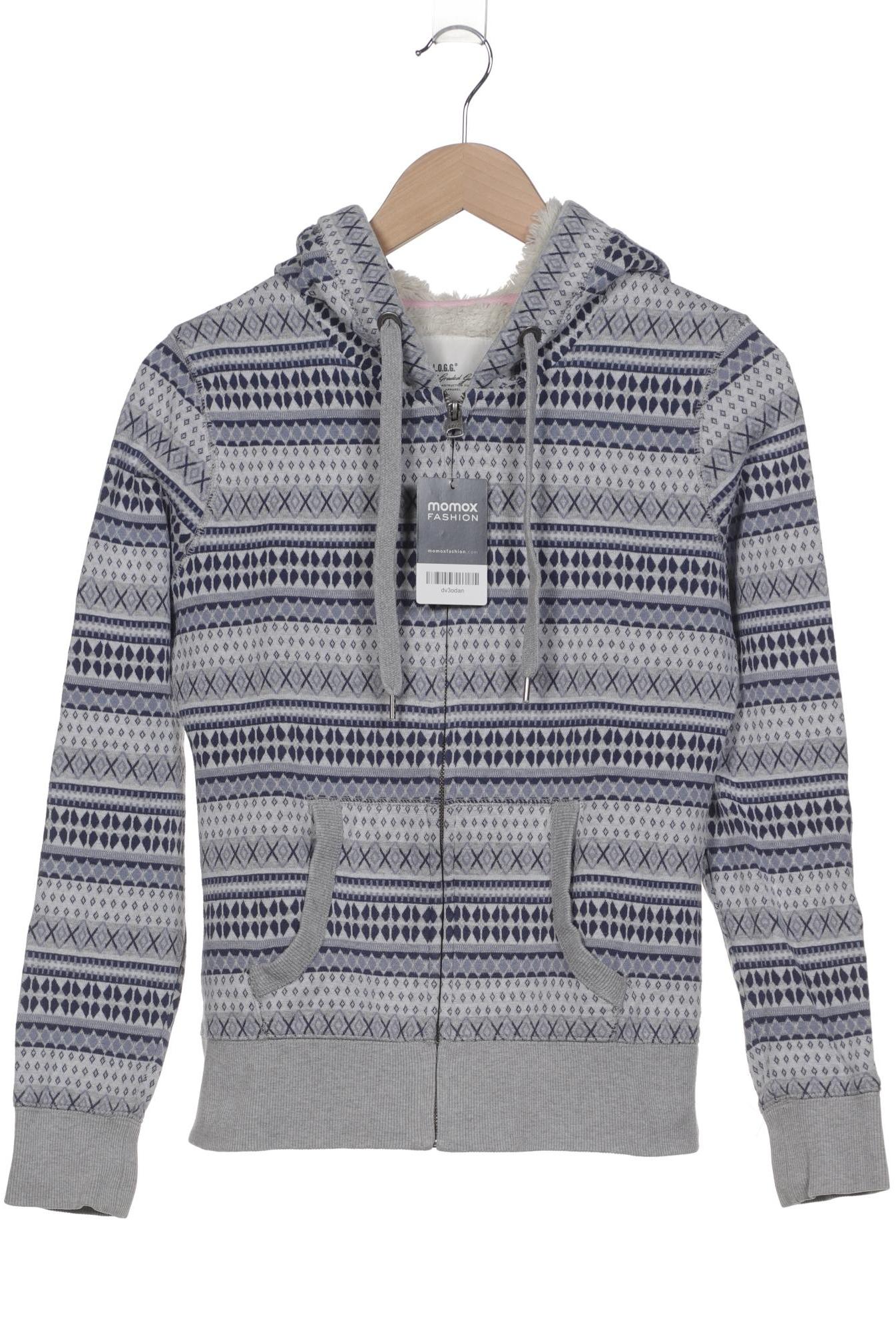 

H&M Damen Kapuzenpullover, blau, Gr. 38